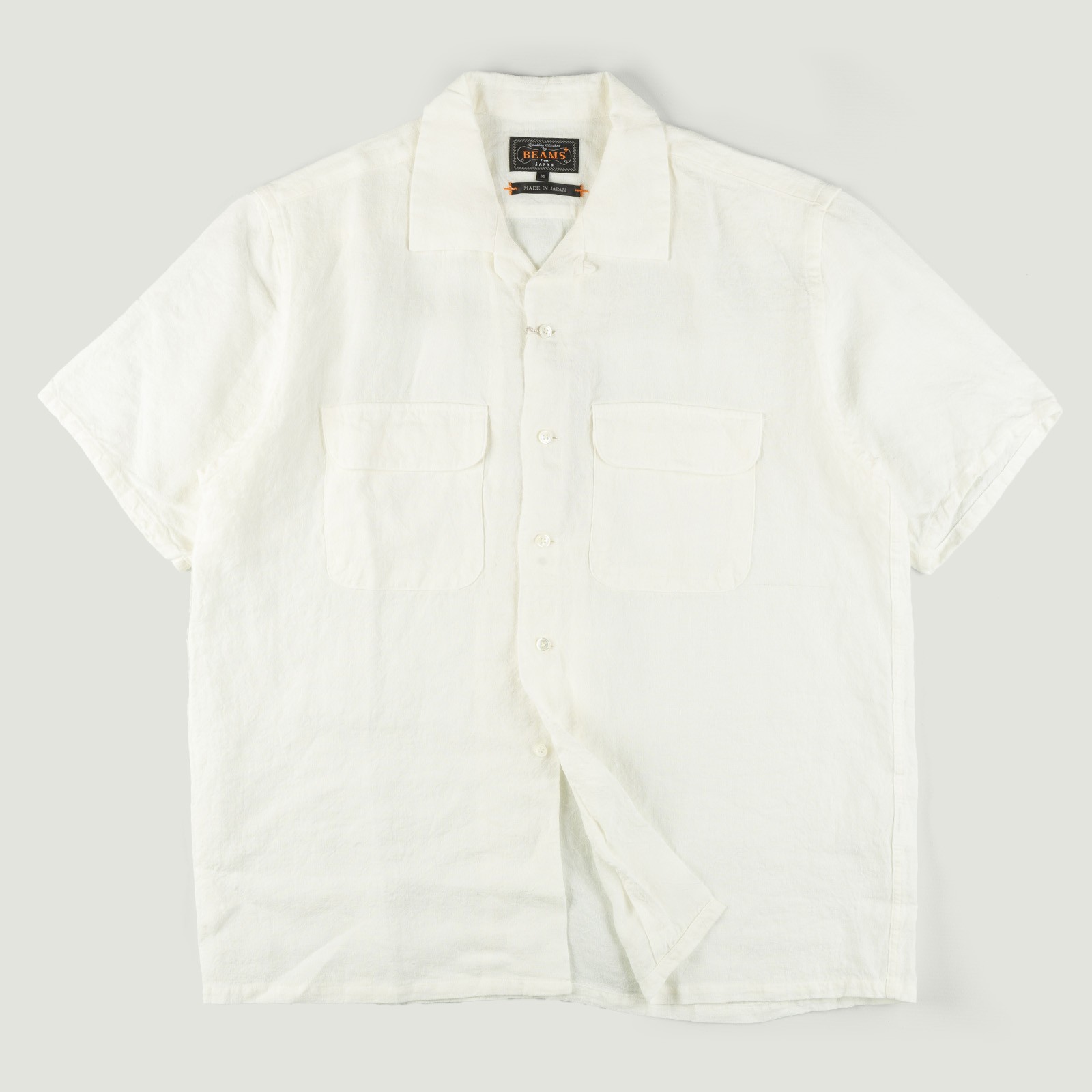 Open Collar 1/40 Linen White