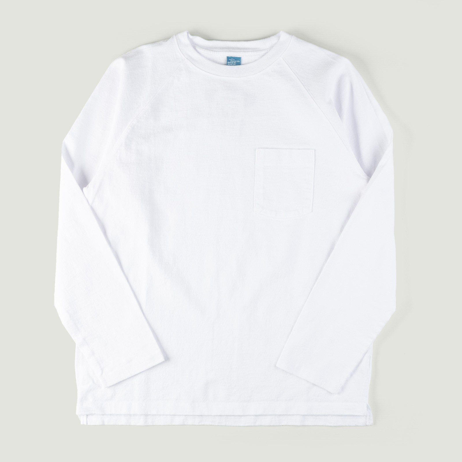 Image-Flâneurs_GOOD ON / L/S Heavy Raglan Pocket Tee White_Vignette
