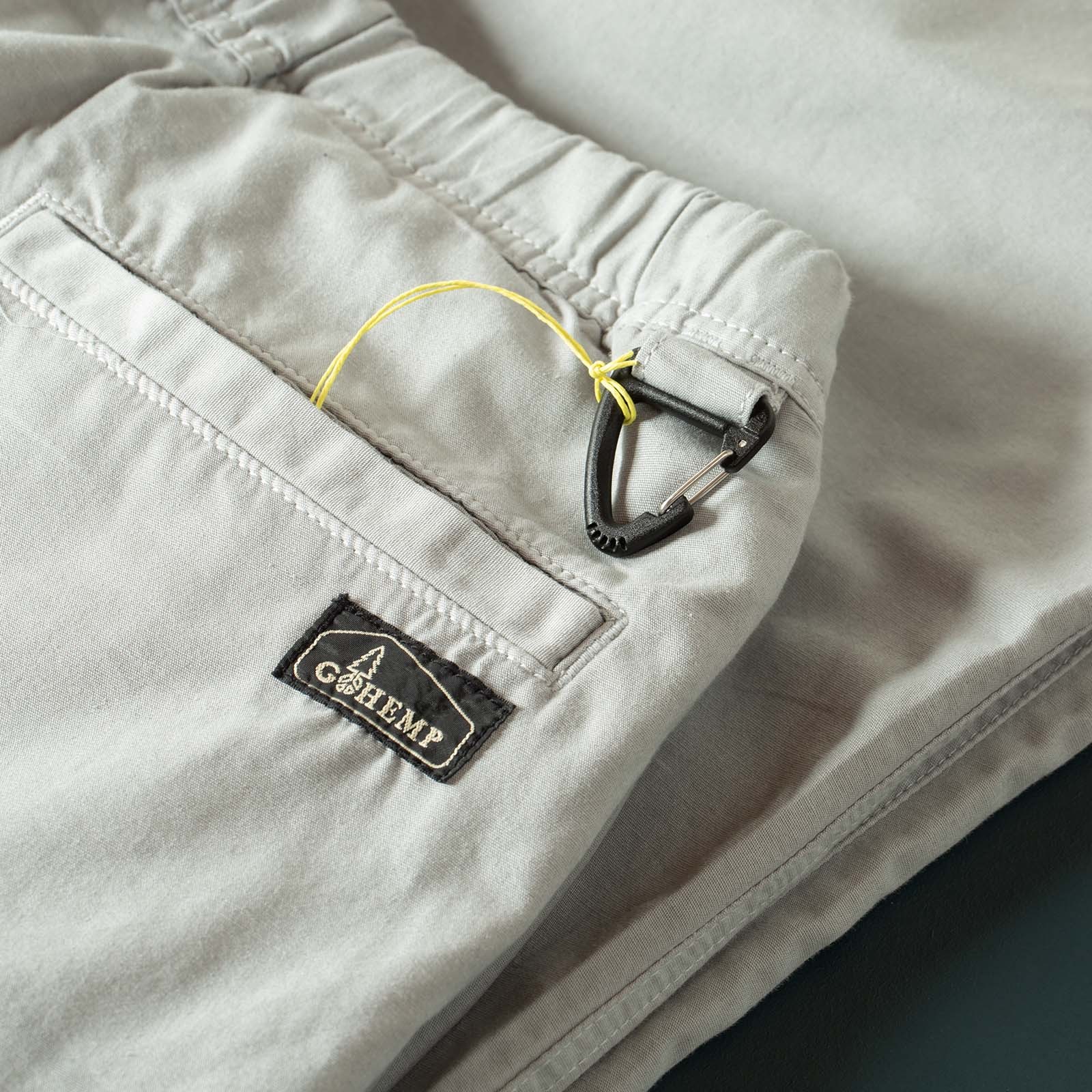 image détail flâneurs GOHEMP Hemp Utility Basic Pants Ice Grey