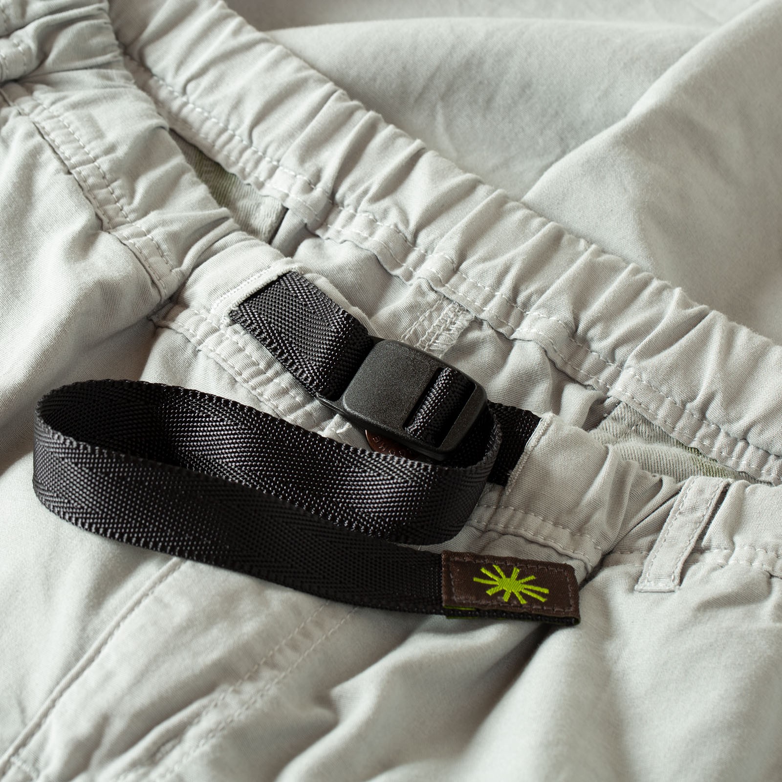 image détail fermeture flâneurs GOHEMP Hemp Utility Basic Pants Ice Grey