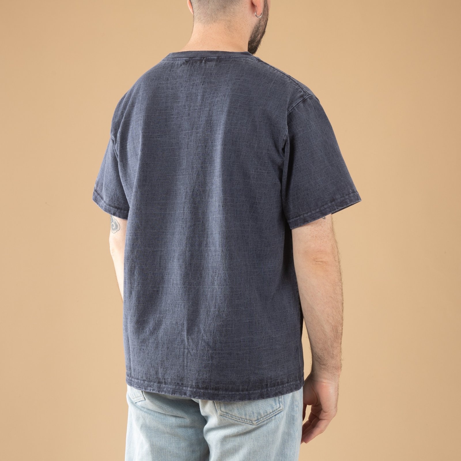 S/S Heavy Crew Tee P-Navy