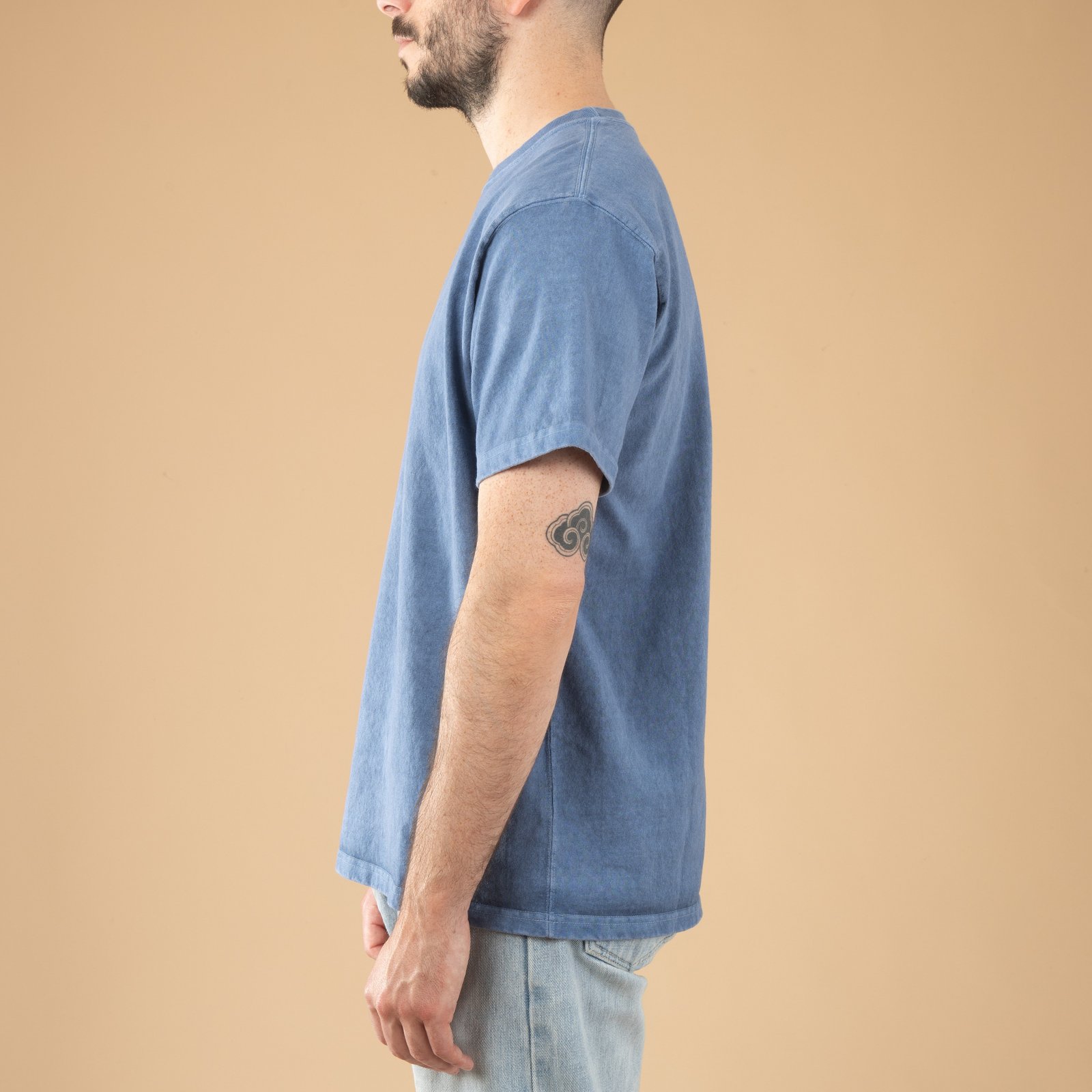 Image-Flaneurs_GOOD ON / S/S Heavy Crew Tee P-Ajisai-de-profil