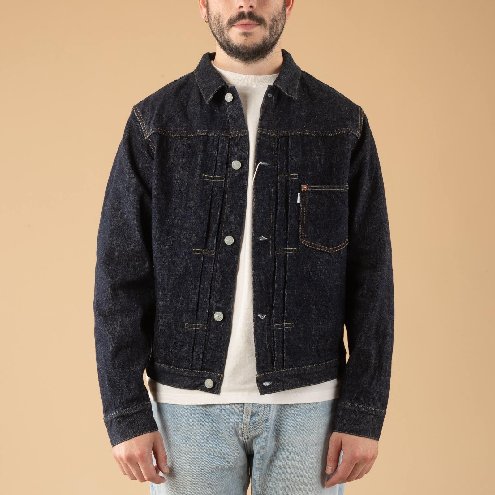 Image-Flâneurs_OMOTO DENIM / 3115 13.5oz Type I Denim Jacket_de-face_alt