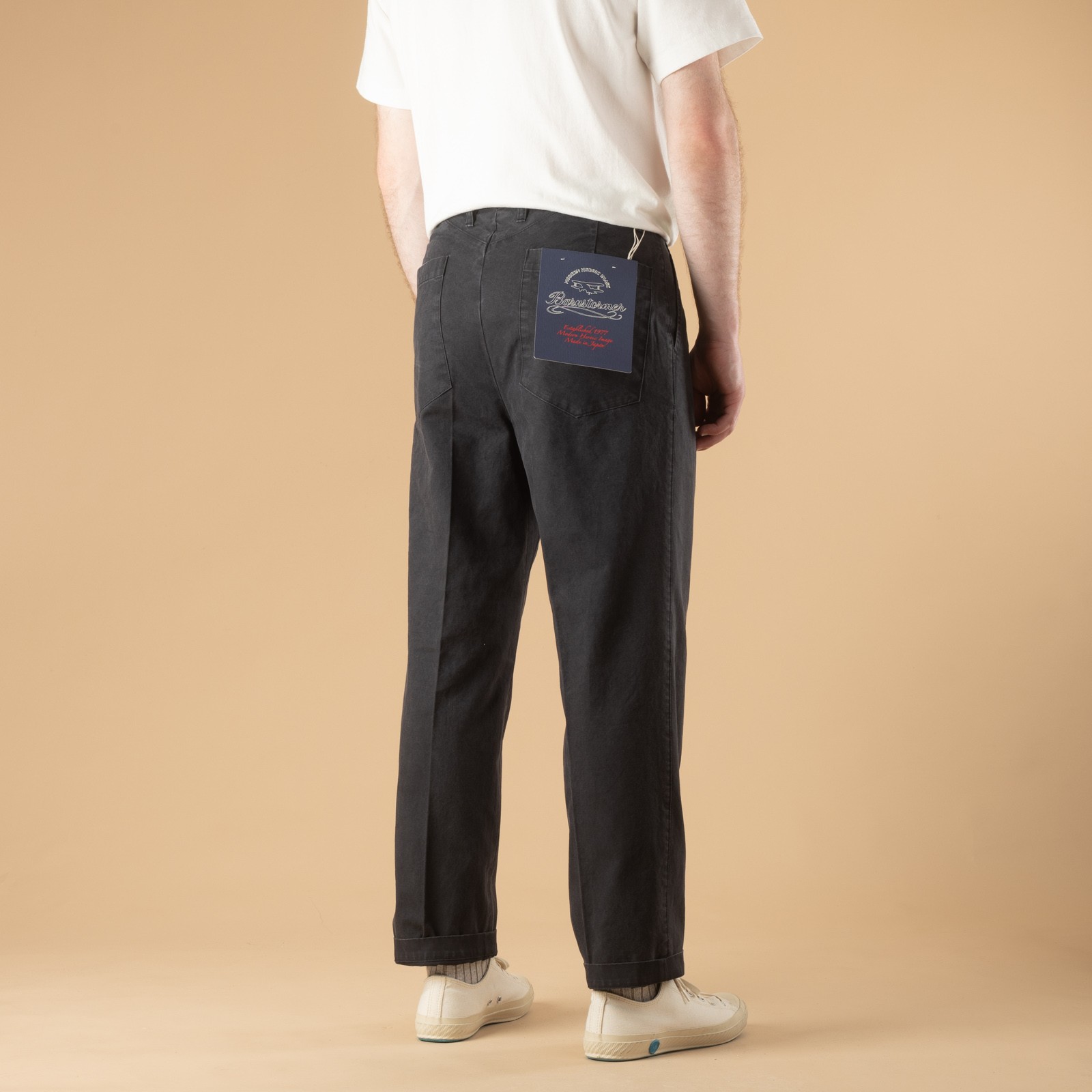 Image-Flâneurs_BARNSTORMER / 1510P Press Work Pants Gray_de-dos
