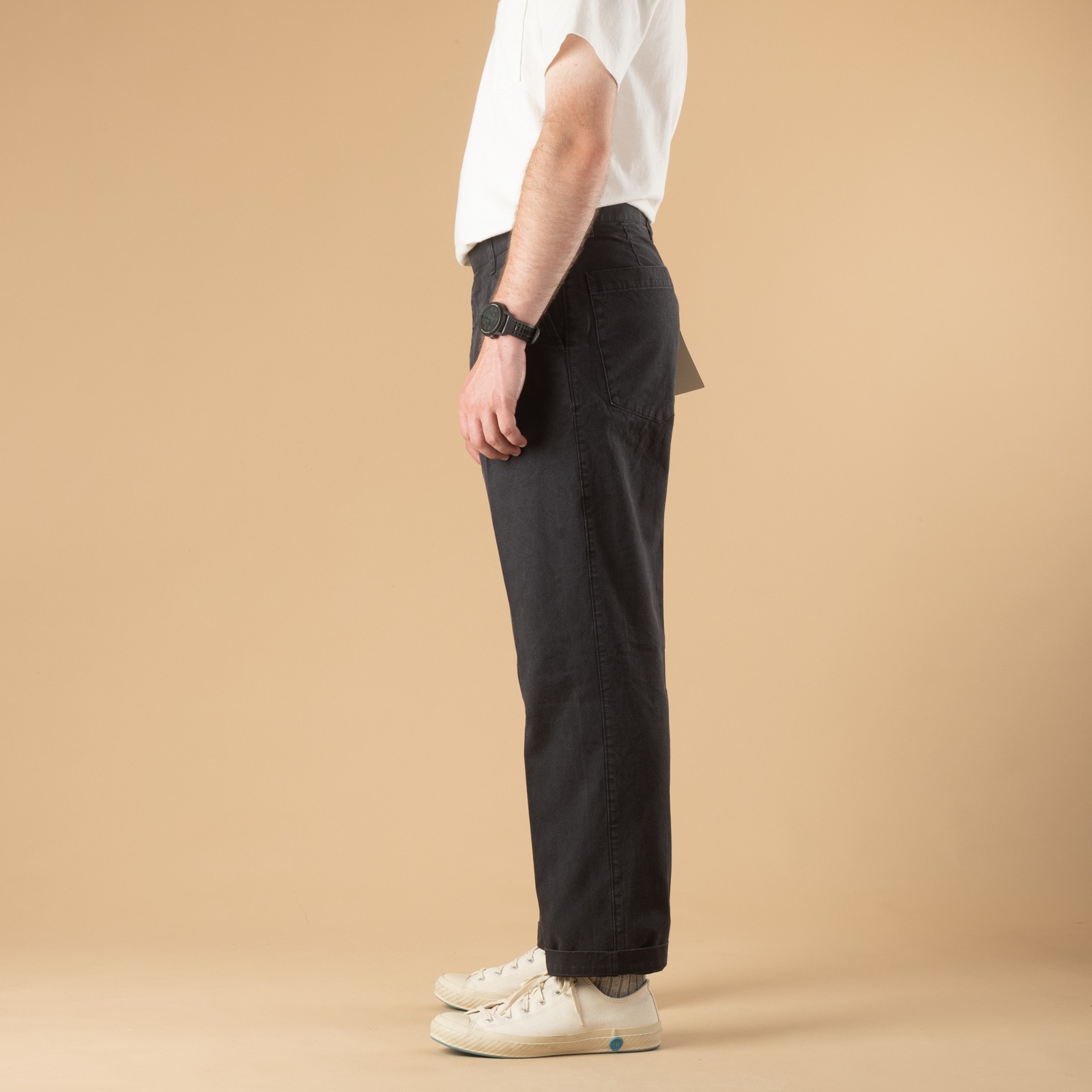 Image-Flâneurs_BARNSTORMER / 1510P Press Work Pants Gray_de-profil