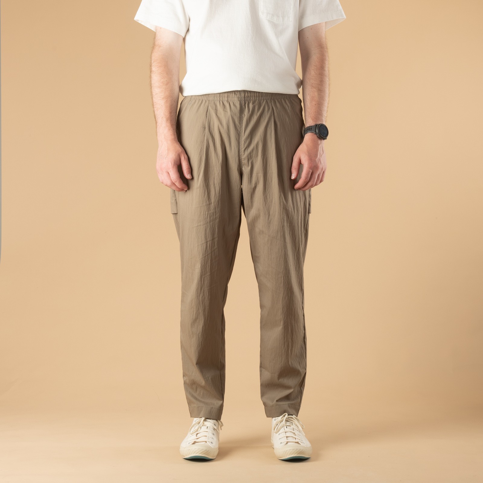 Image-Flâneurs_JACKMAN / Crepe Umps Pants Sepia_de-face