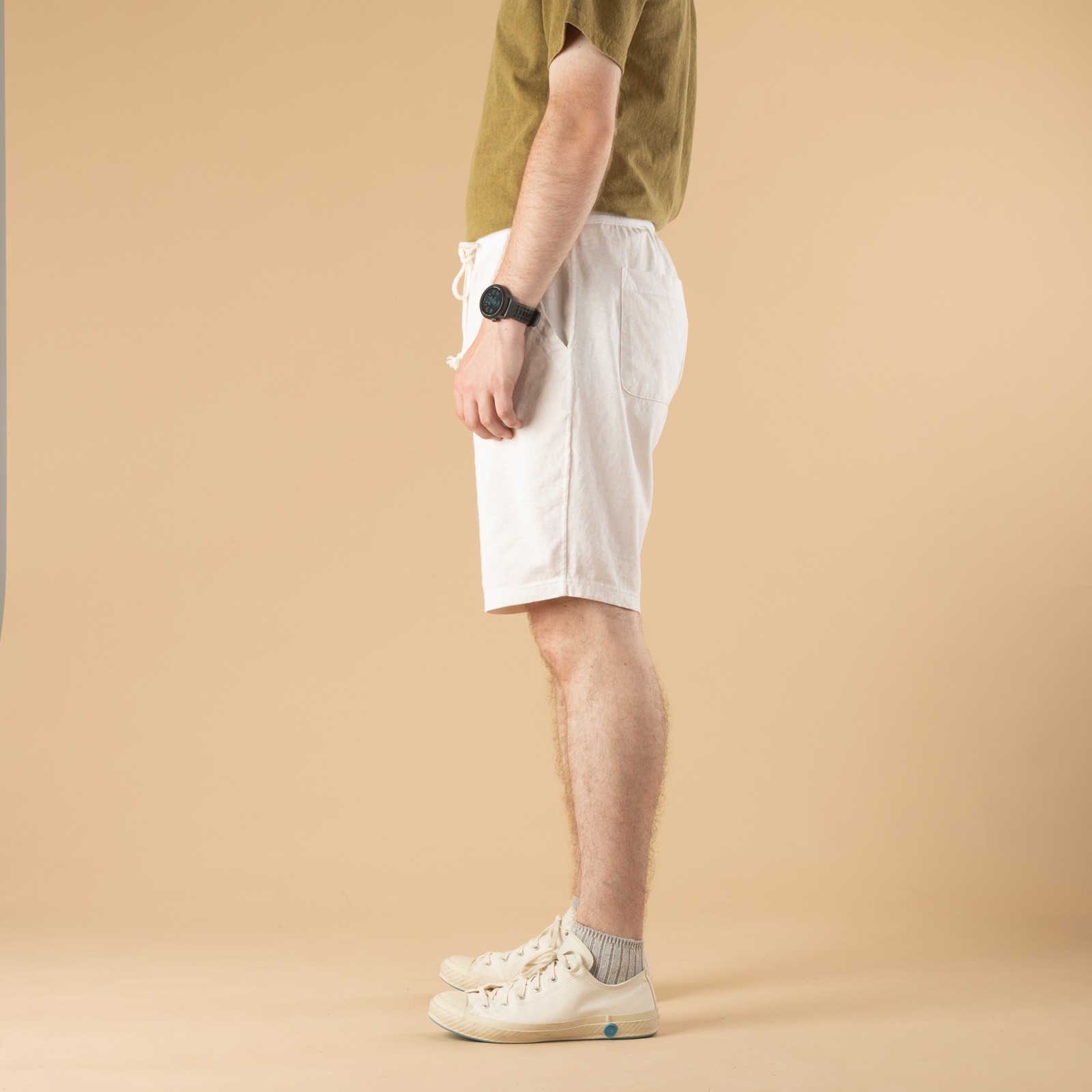 Image-Flâneurs_GOOD ON / Tee Shorts P-Natural_de-profil