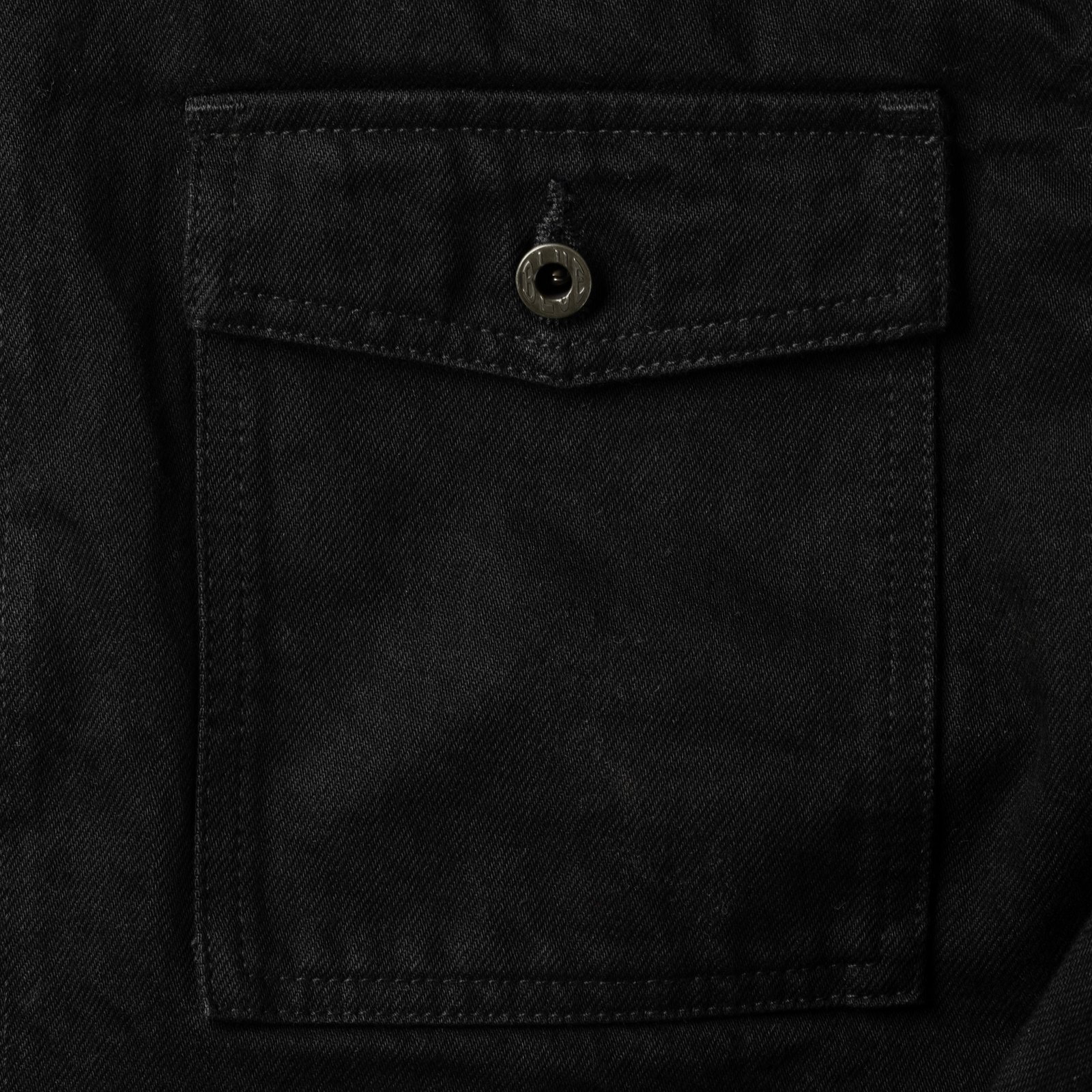 image flâneurs porté 13oz Denim CPO Shirt Jacket Black_détail-poche