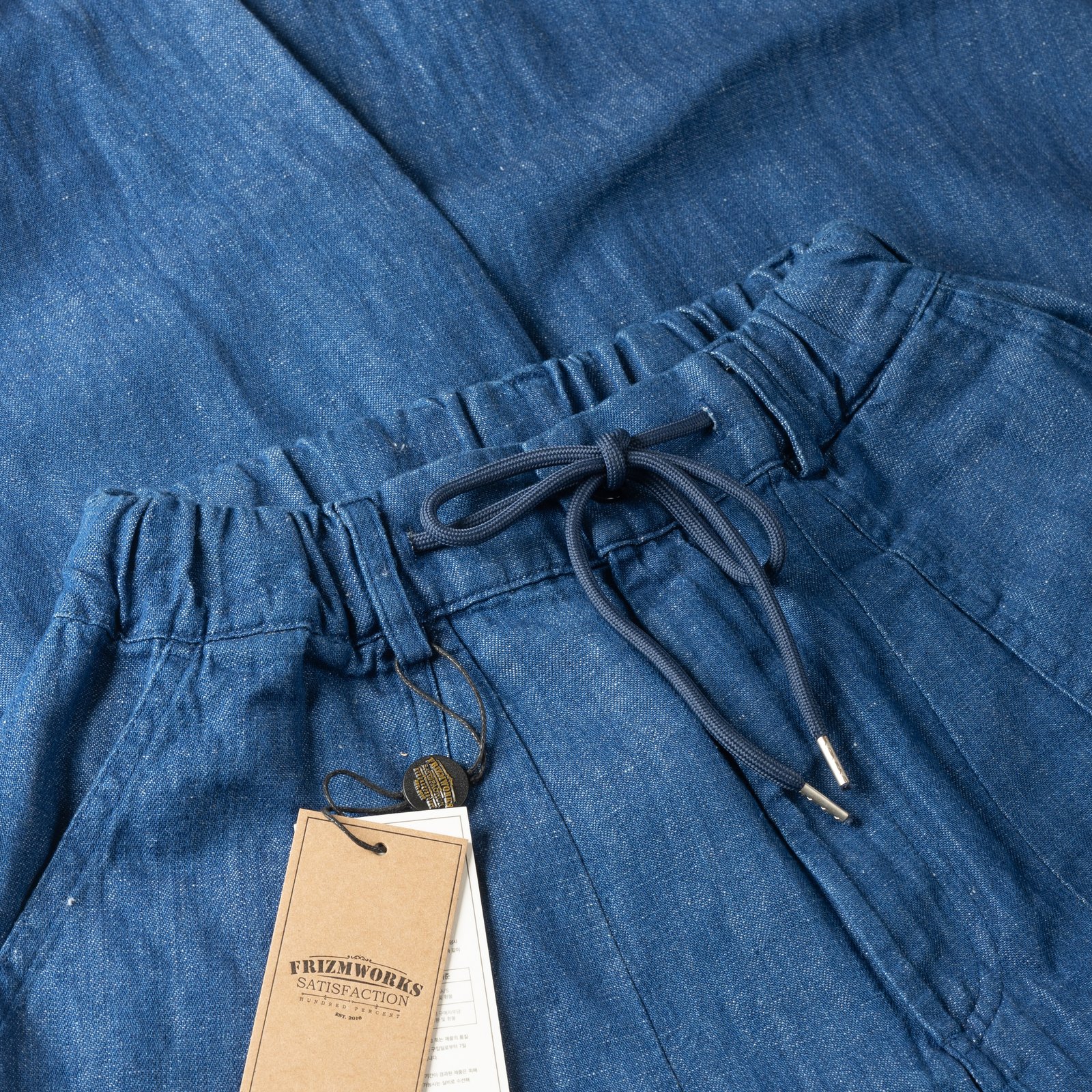 Image-Flâneurs_FRIZMWORKS / Twill Cargo Balloon Pants Blue_ceinture