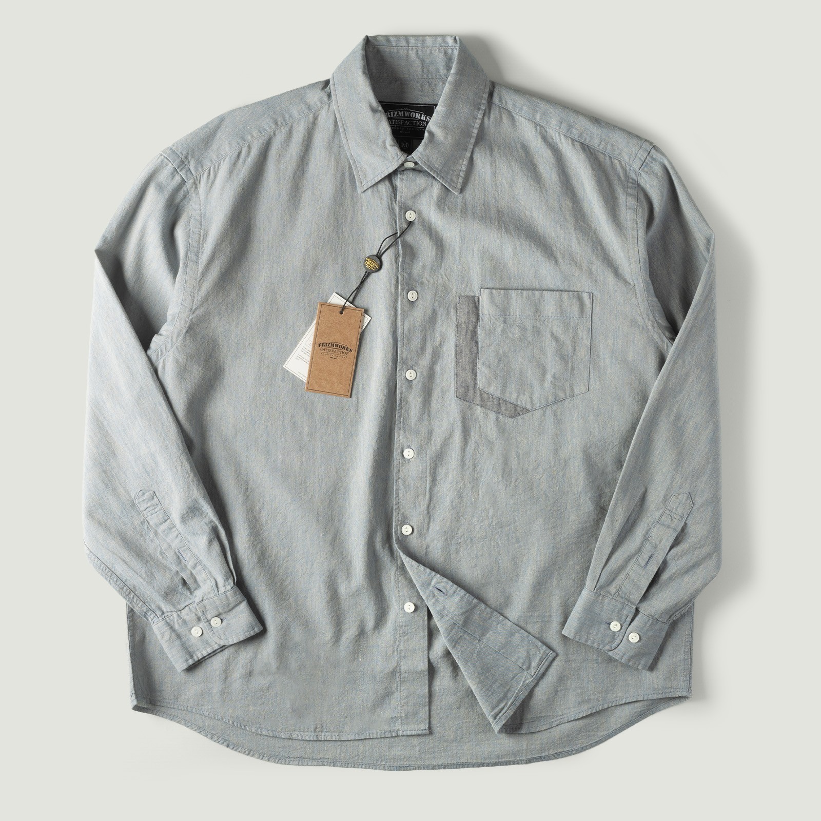 Image-Flâneurs_Frizmworks-Clipping Pocket Shirt Blue_Vignette