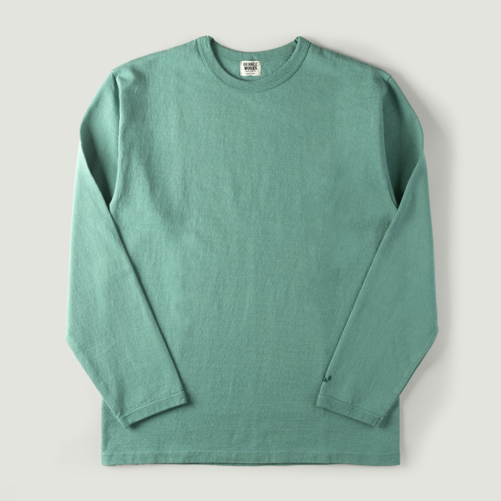 Image-Flâneurs_DUBBLE WORKS / Heavyweight Long Sleeve Tee Emerald_Vignette
