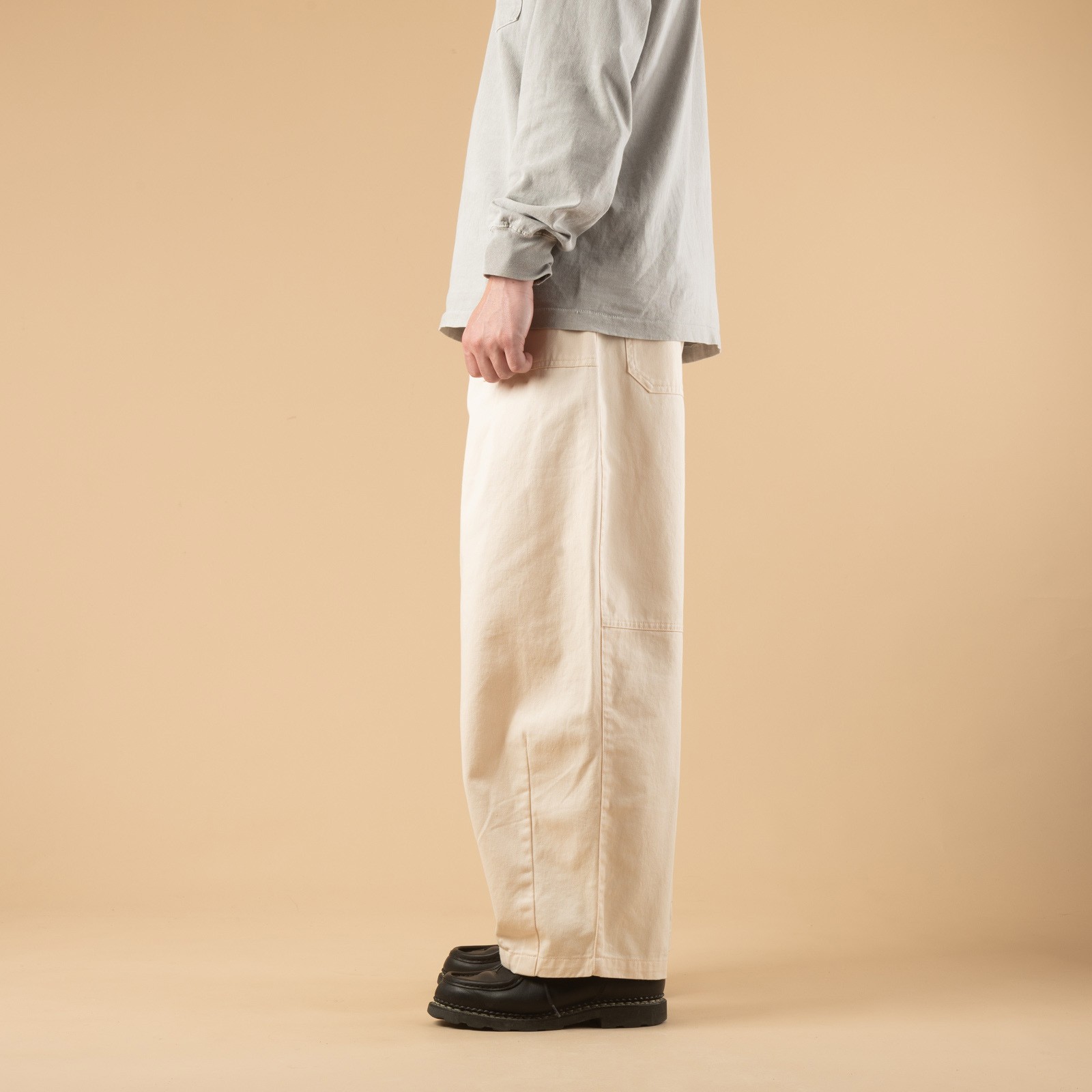 Twill Cargo Balloon Pants Ivory