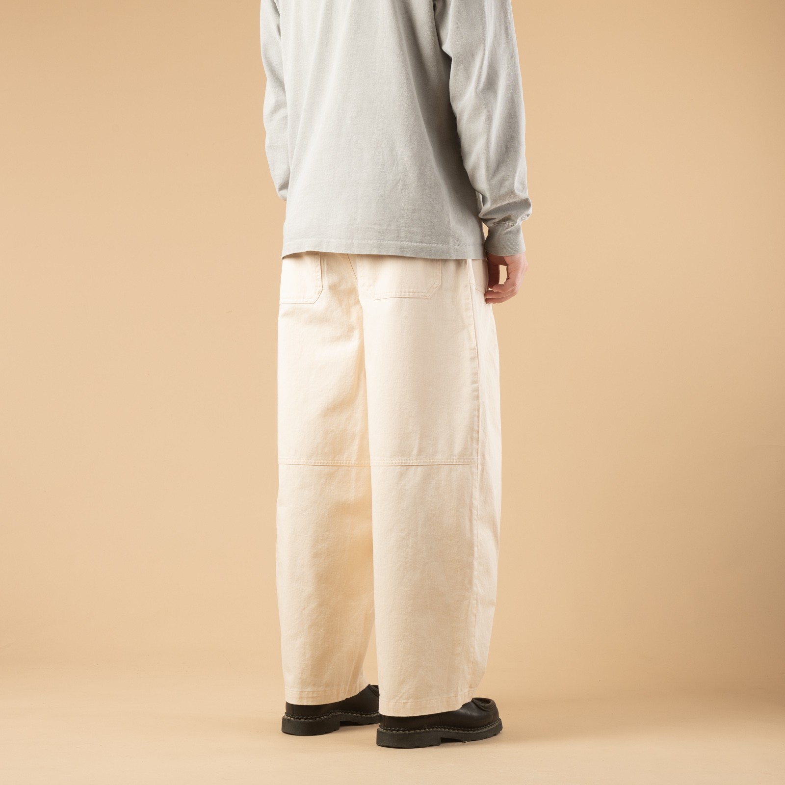 Twill Cargo Balloon Pants Ivory