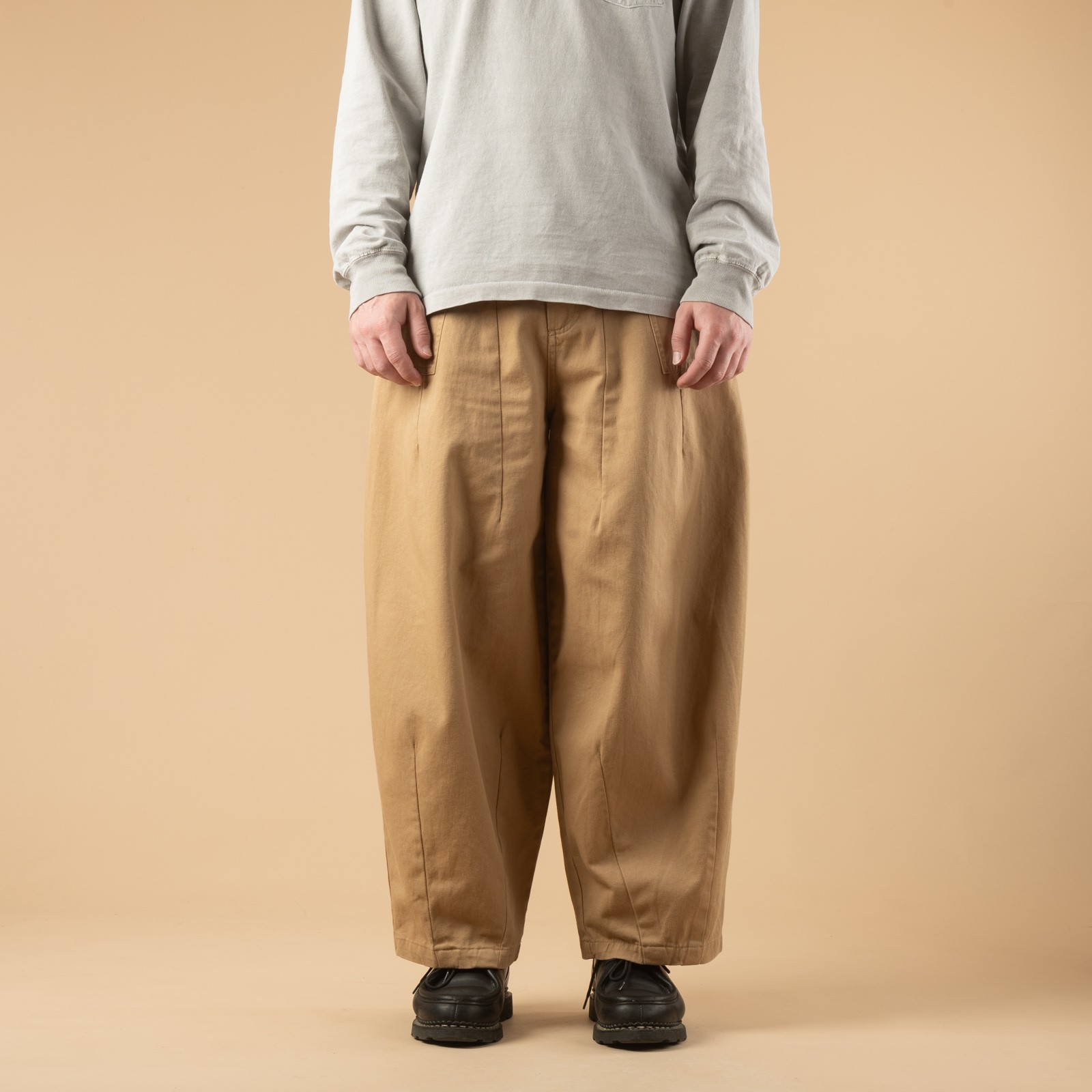 Twill Balloon Pants Beige