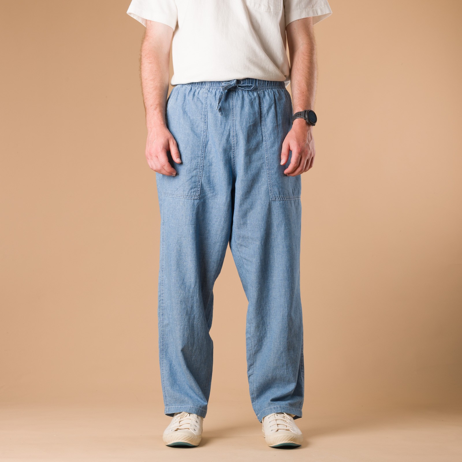 Image-Flâneurs_GOHEMP / Ginger Baker Pants Blue_de-face