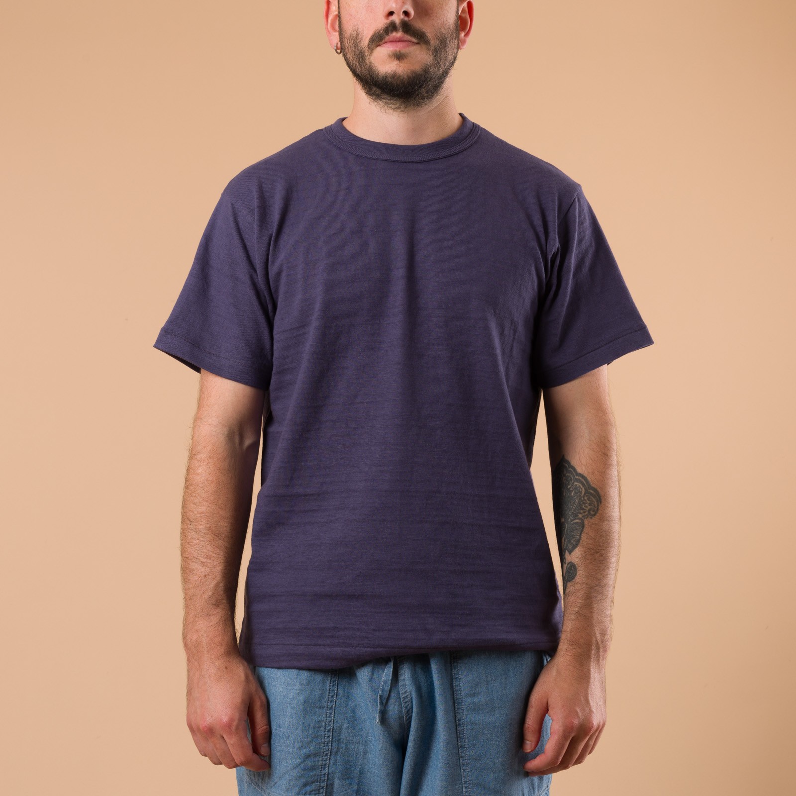 Lot 4601 No Print T-Shirt Navy