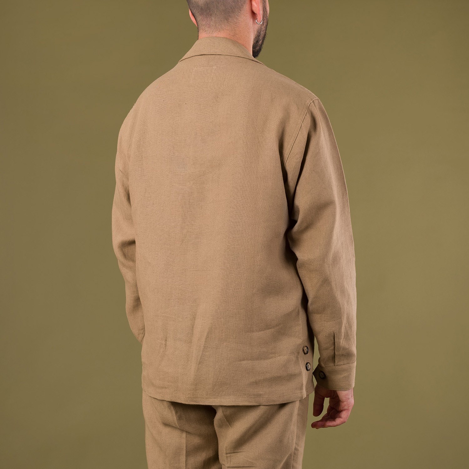 INFORMALE x FLÂNEURS / WS50 Linen Work Shirt Mushroom