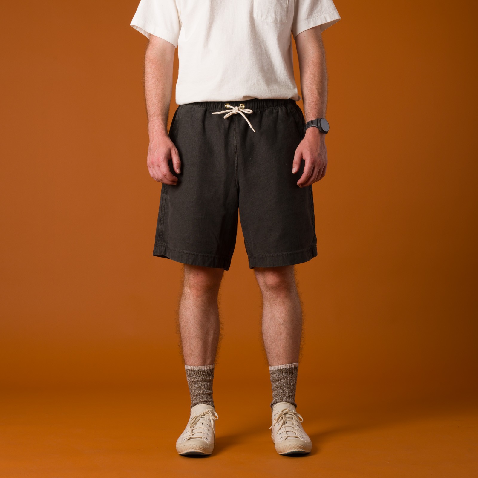 image flâneurs veste XX DEVELOPMENT Super Tuck Shorts Long Black_de-face