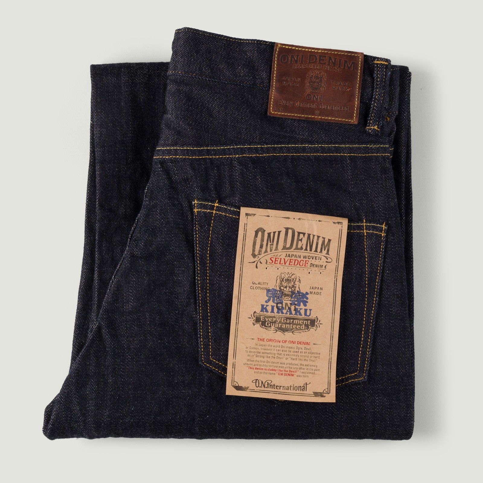 Image-Flâneurs_	ONI DENIM / 222-Kiraku-BB 12oz Super Wide Straight One Wash Denim_Vignette