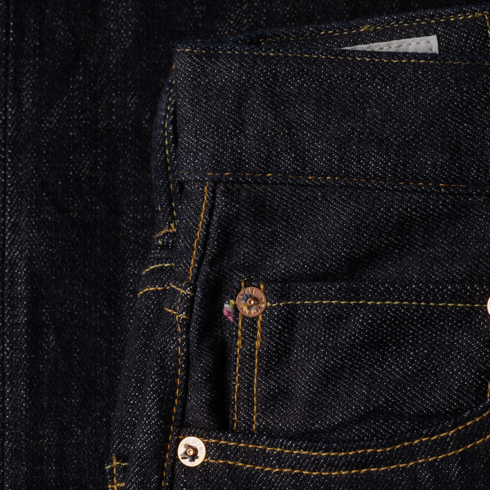 Image-Flâneurs_	ONI DENIM / 222-Kiraku-BB 12oz Super Wide Straight One Wash Denim_détail-2