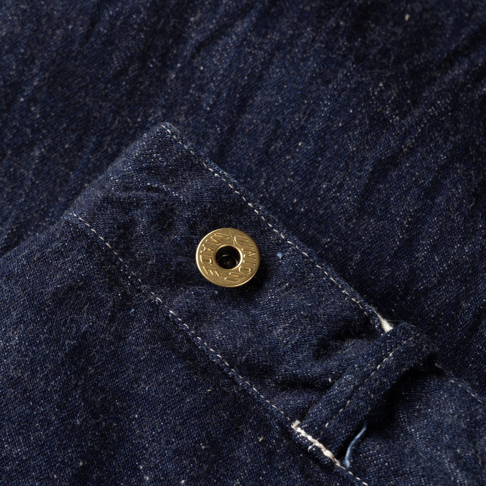 Image-Flâneurs-WAREHOUSE & CO. / Lot.1234 1920’S Free Land Waist Overall Denim Trousers Indigo_Detail-1
