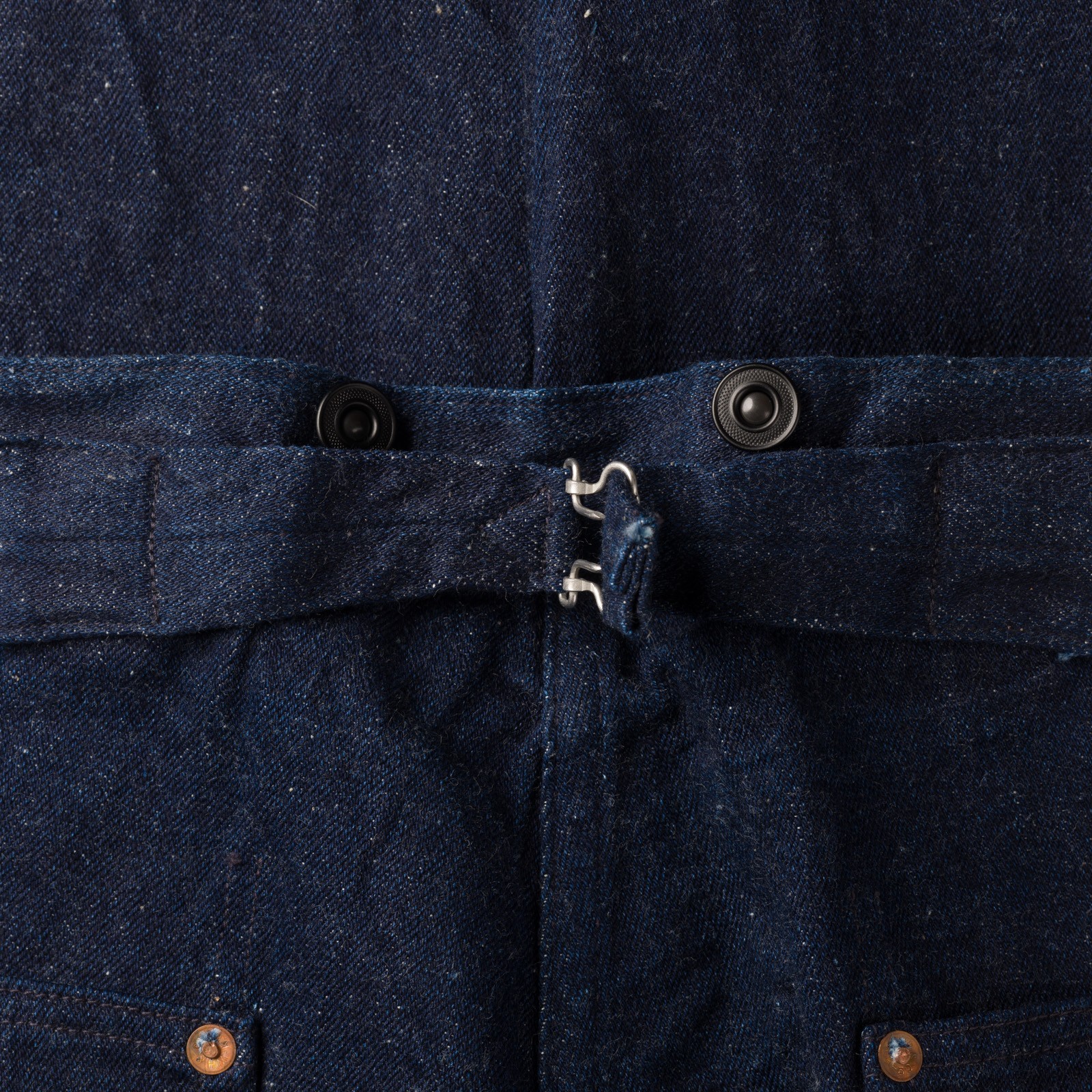 Image-Flâneurs_	WAREHOUSE & CO. / Lot.1333 1915'S Waist Overall Denim Trousers Indigo_détail-3