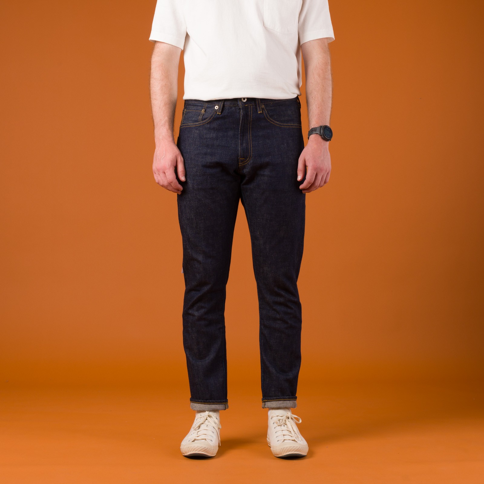 Image-Flâneurs-JAPAN BLUE JEANS / J204 Tapered Fit 12,5oz_de-face