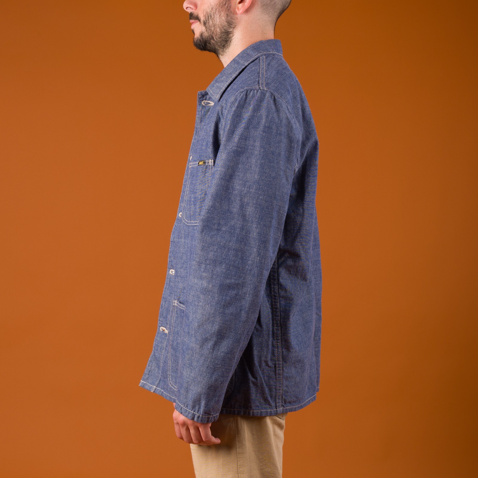 Image-Flâneurs_ONI DENIM / 03500-HCSV 8oz Selvedge Chambray Coverall_de-profil