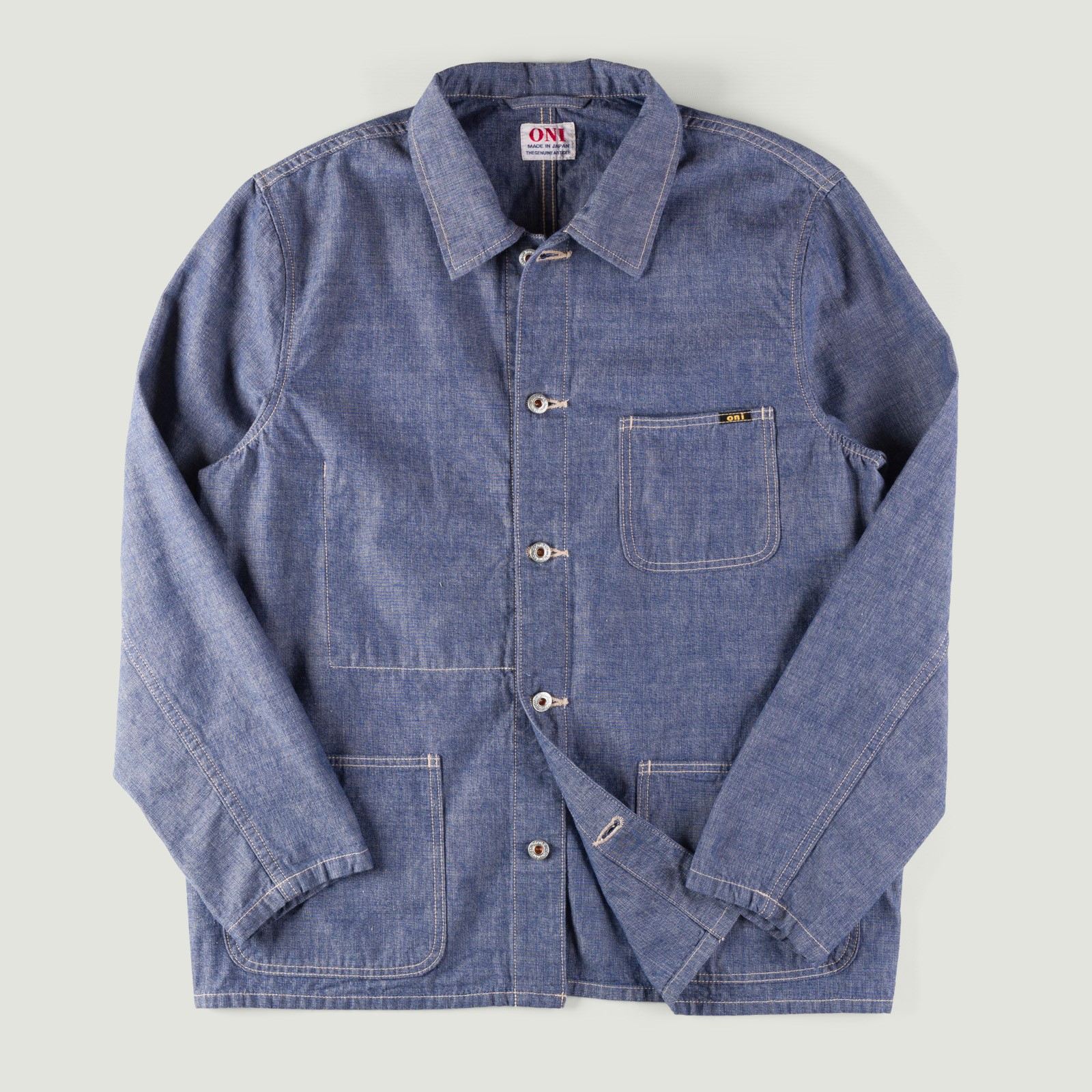 Image-Flâneurs_ONI DENIM / 03500-HCSV 8oz Selvedge Chambray Coverall_Vignette