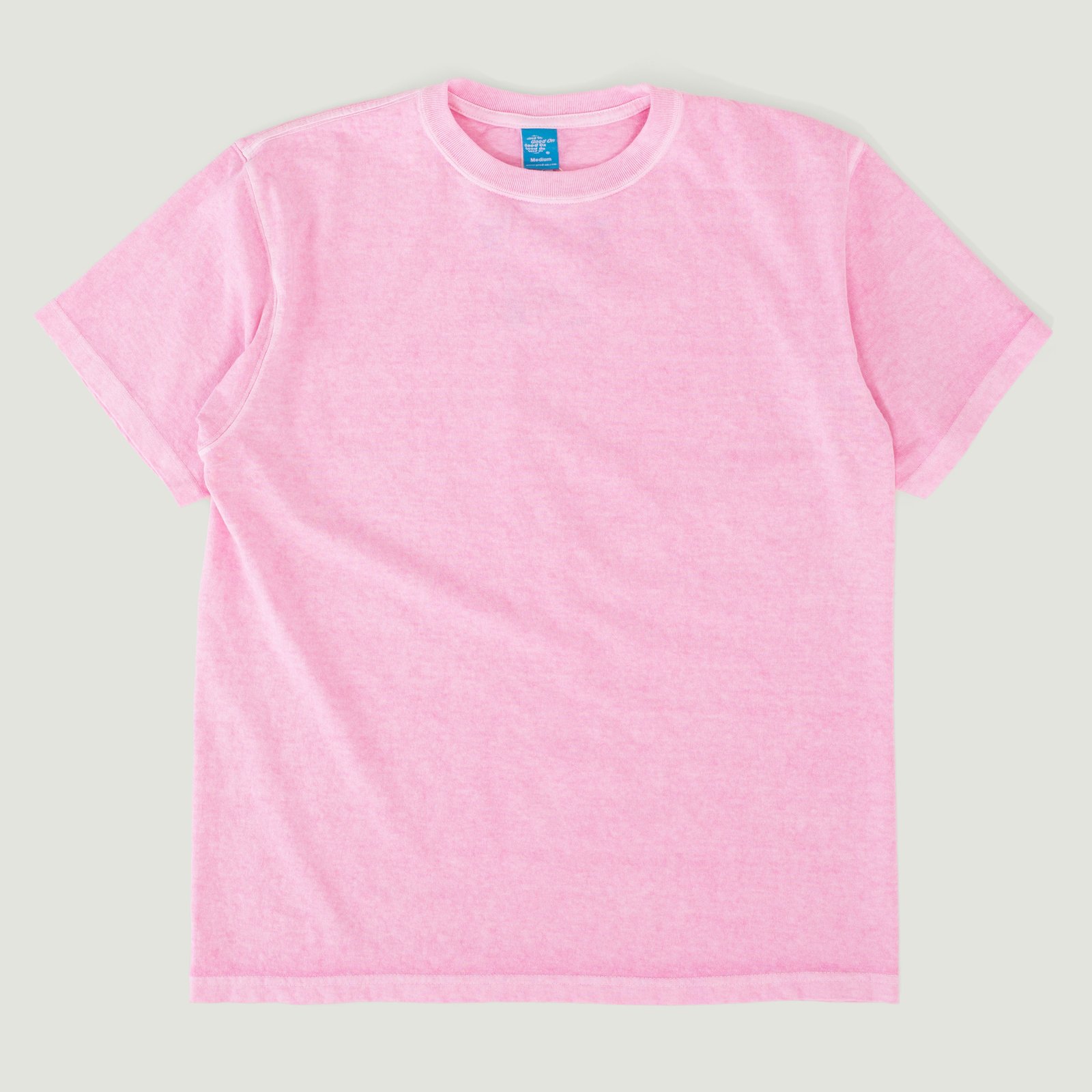GOOD-ON-flâneurs-Short-Sleeve-Crew-T-shirt-P-pink-vignette-badge-