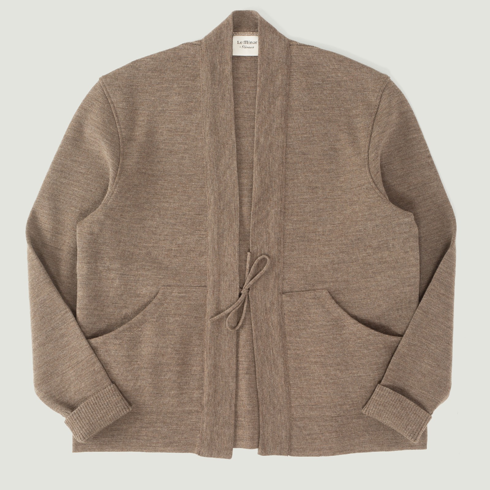 vignette-Le-Minor-x-Flâneurs-gilet-Milano-Noragi-marron-argile-chiné