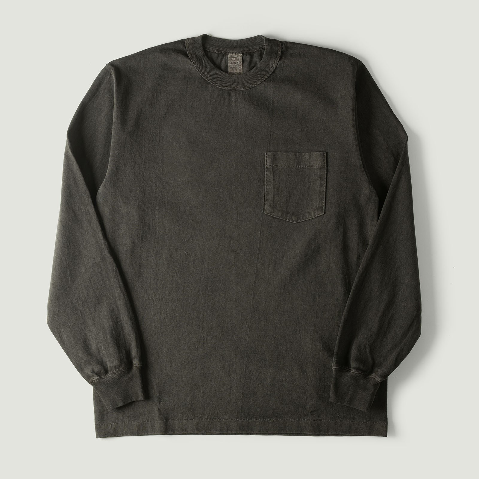 "SURE MFG" 7.5oz Pocket Long Sleeve Tee Black