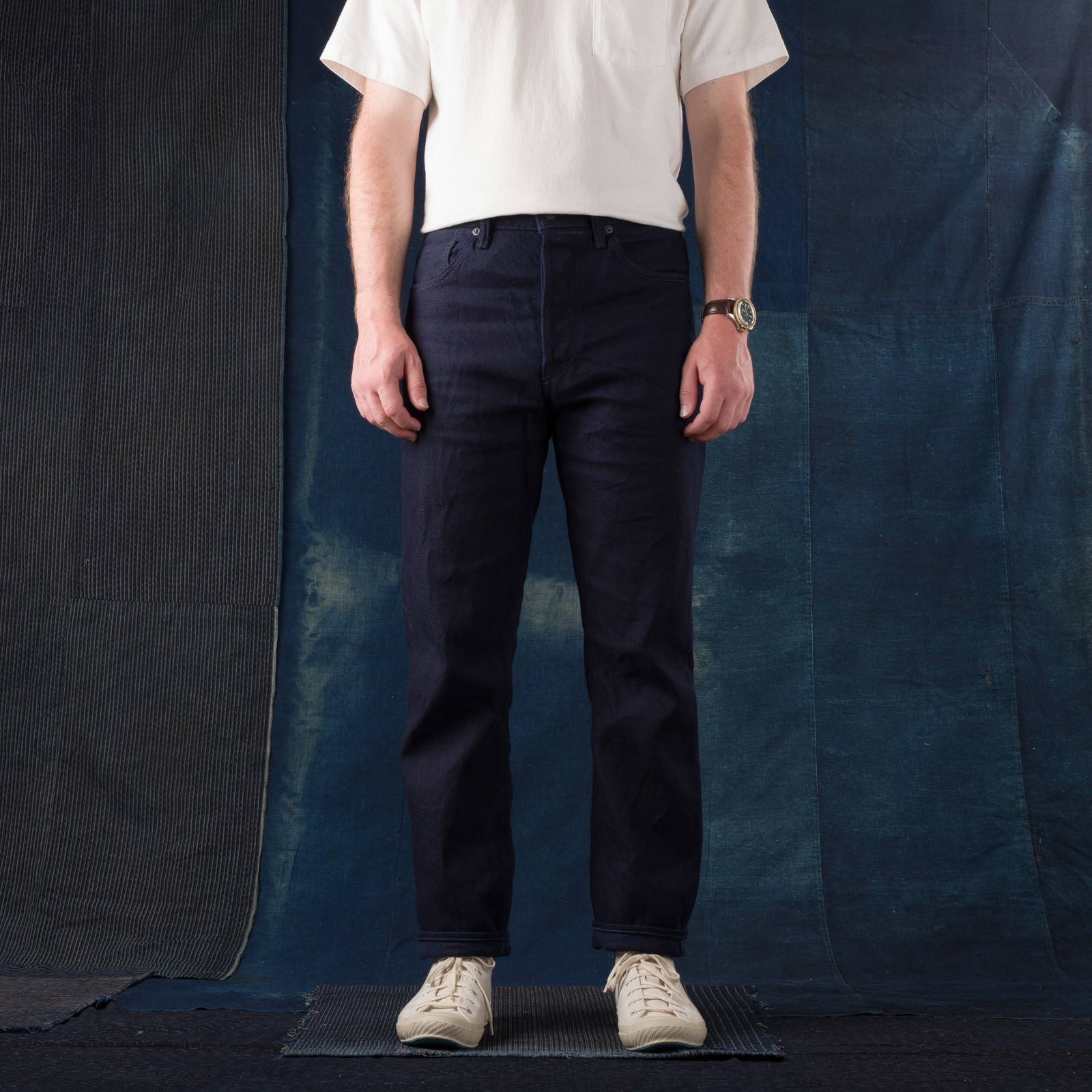 ONI X Flâneurs 3X3 インディゴツイル One Wash