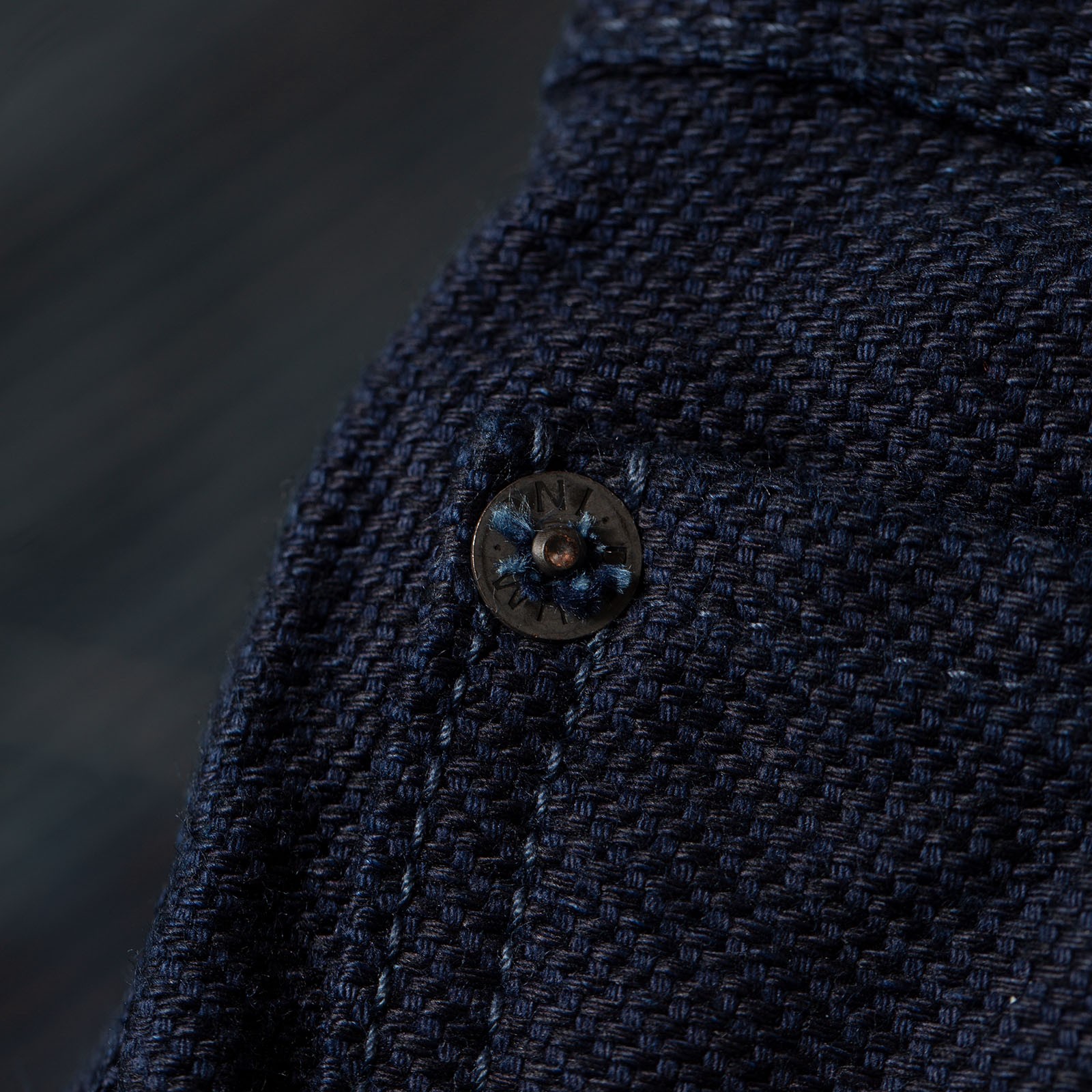 ONI X Flâneurs 3X3 インディゴツイル One Wash