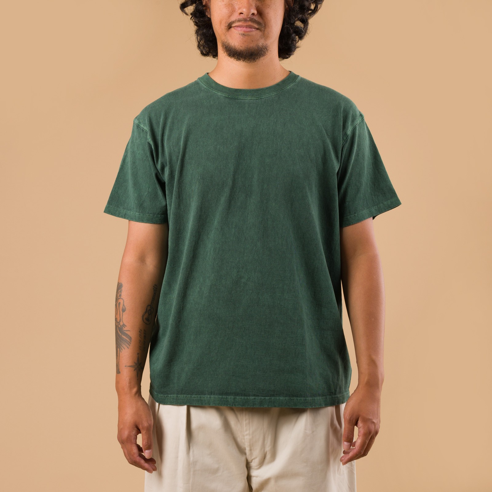 Short Sleeve Crew T-Shirt P-Dark Green
