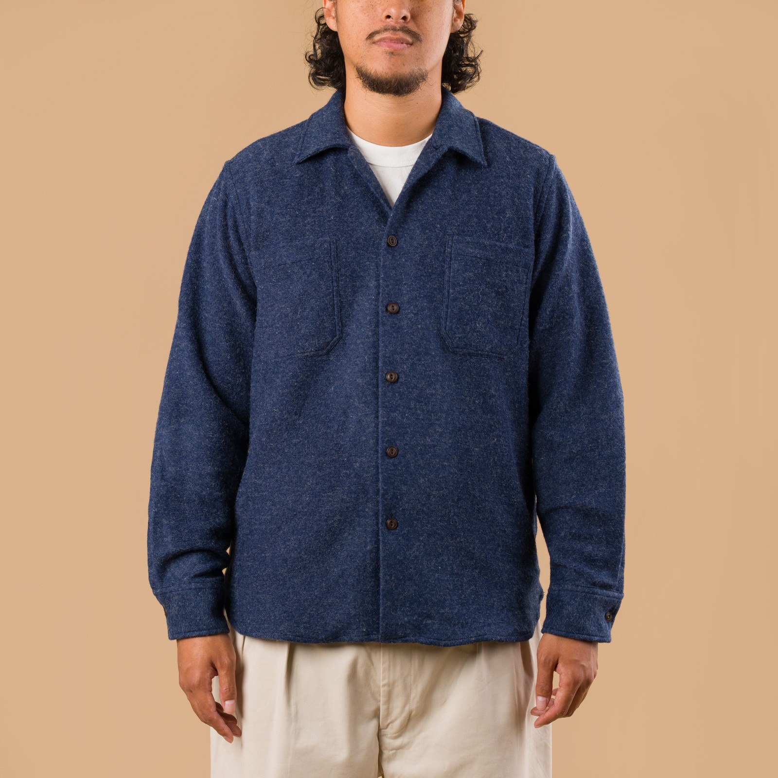 Dam Marl Work Shirt Navy