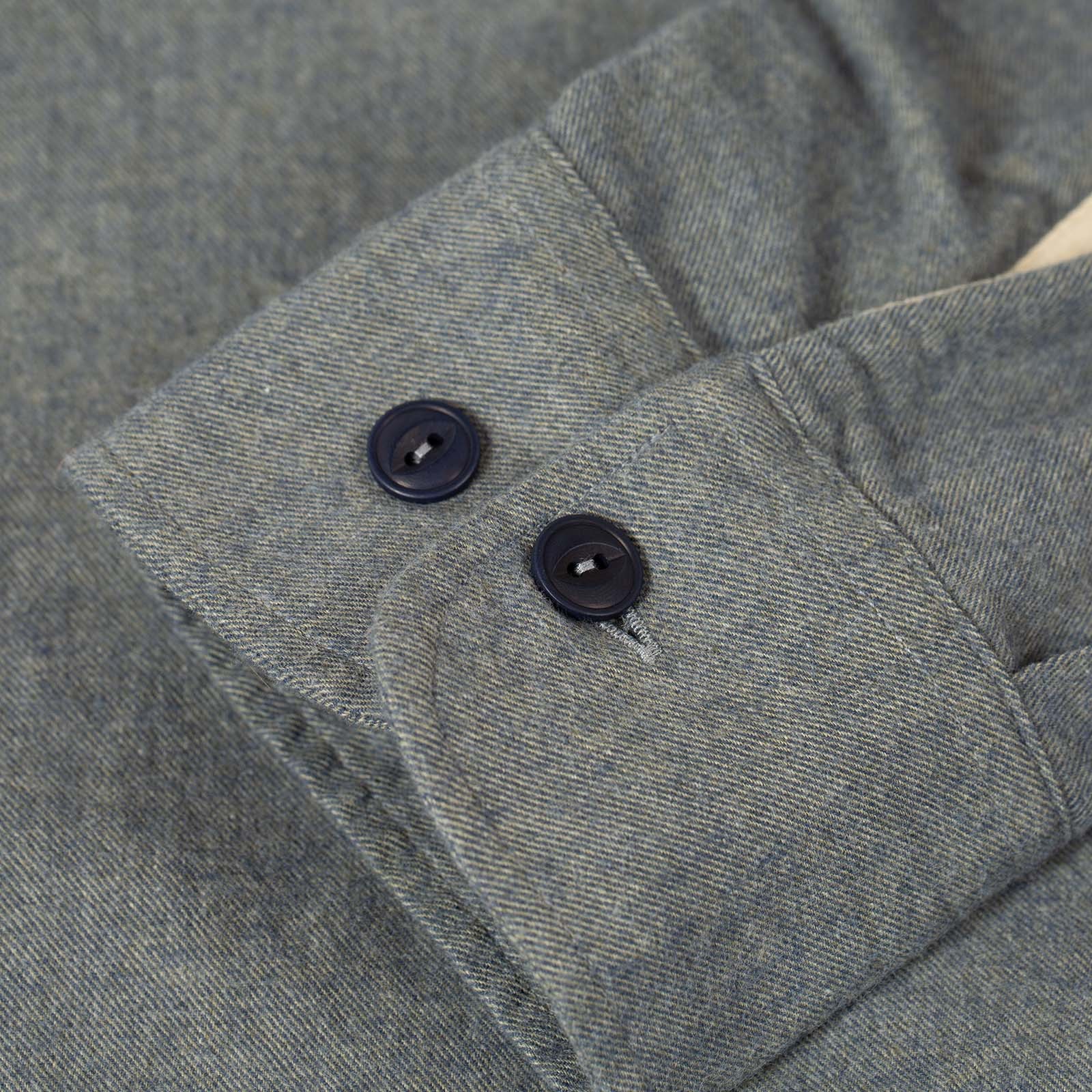 Brushed Flannel Work Shirt Navy