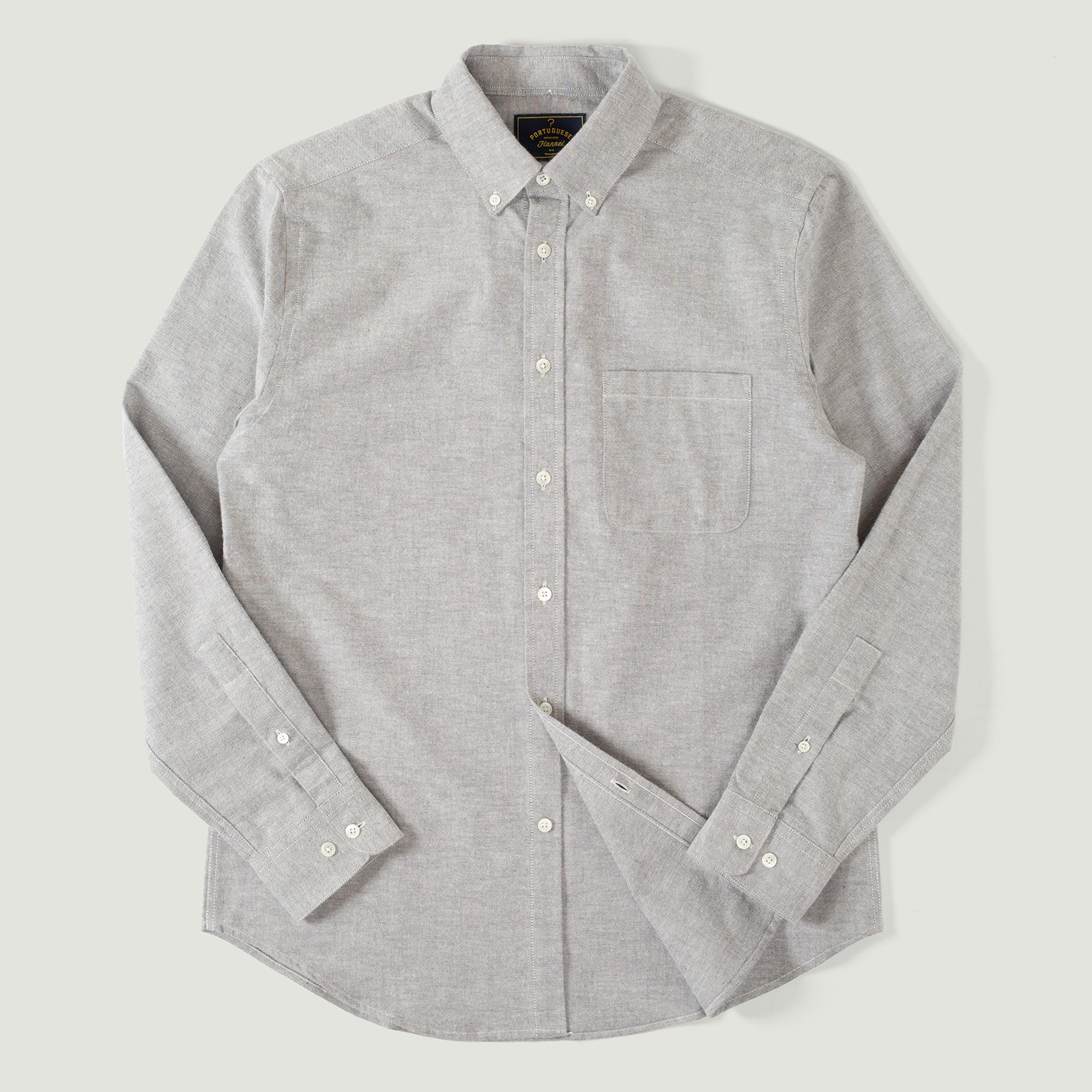 vignette flaneurs chemise PORTUGUESE FLANNEL Brushed Oxford Blue