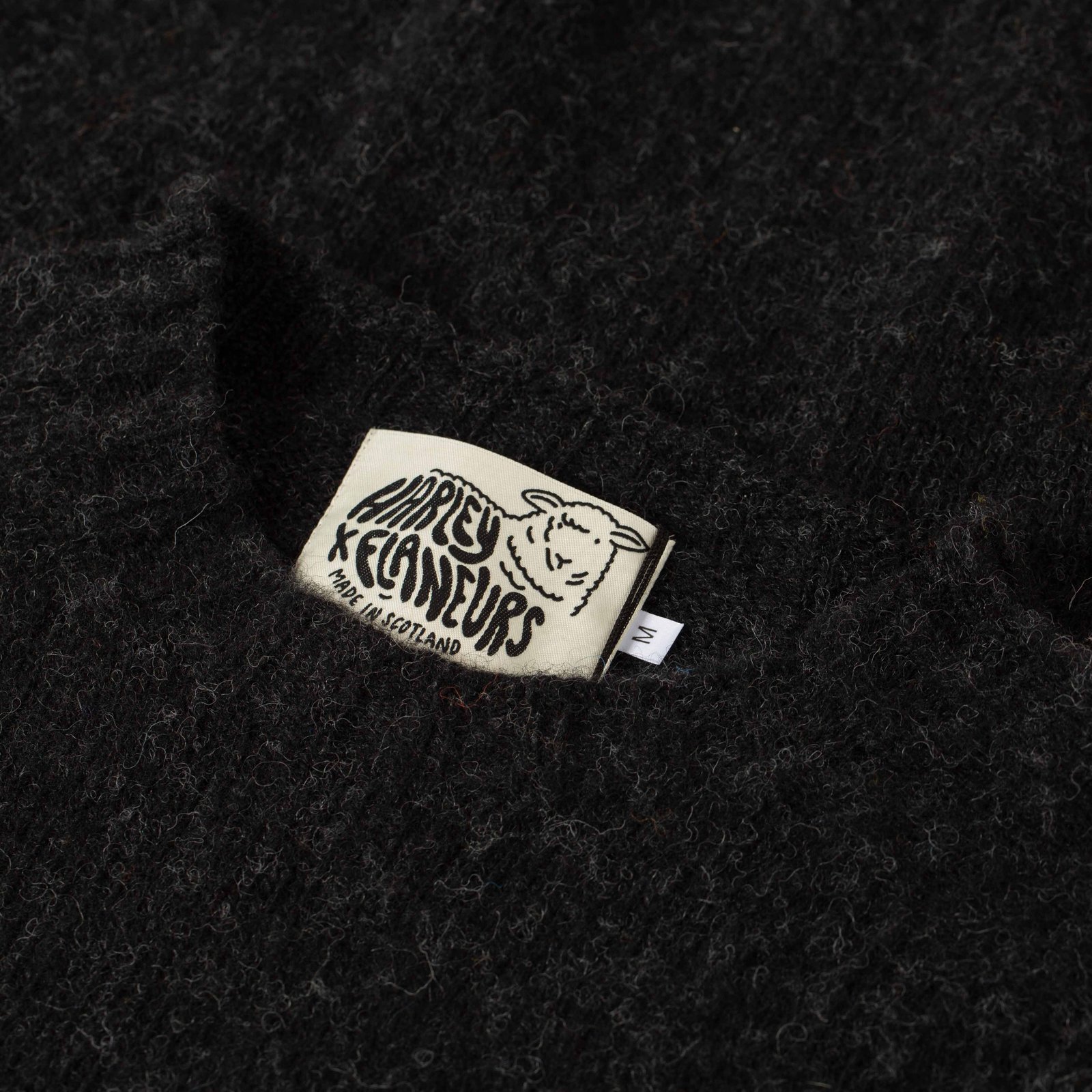 pull laine ecossais Harley of Scotland X Flâneurs détail-crag