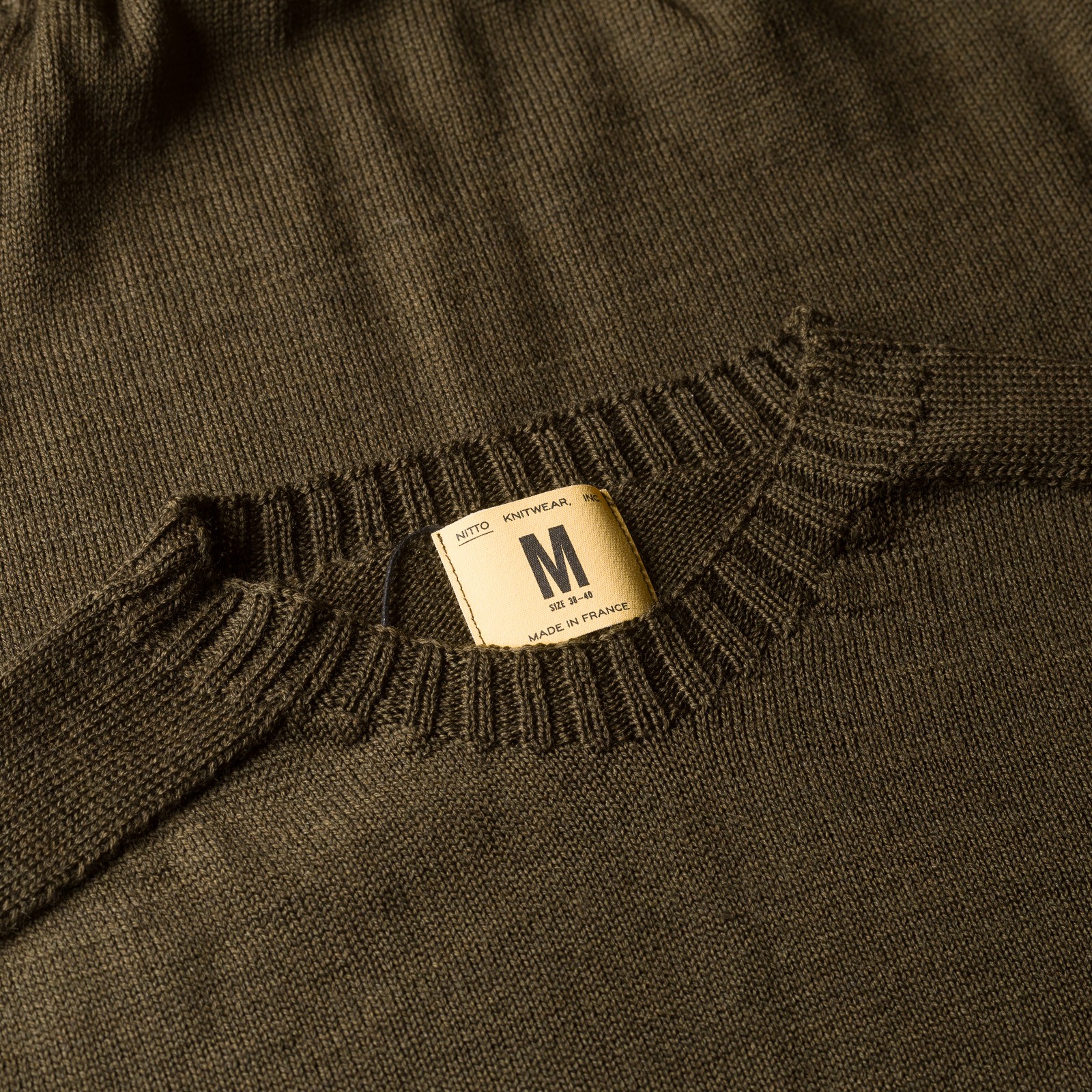 Aris Khaki Crewneck Sweater