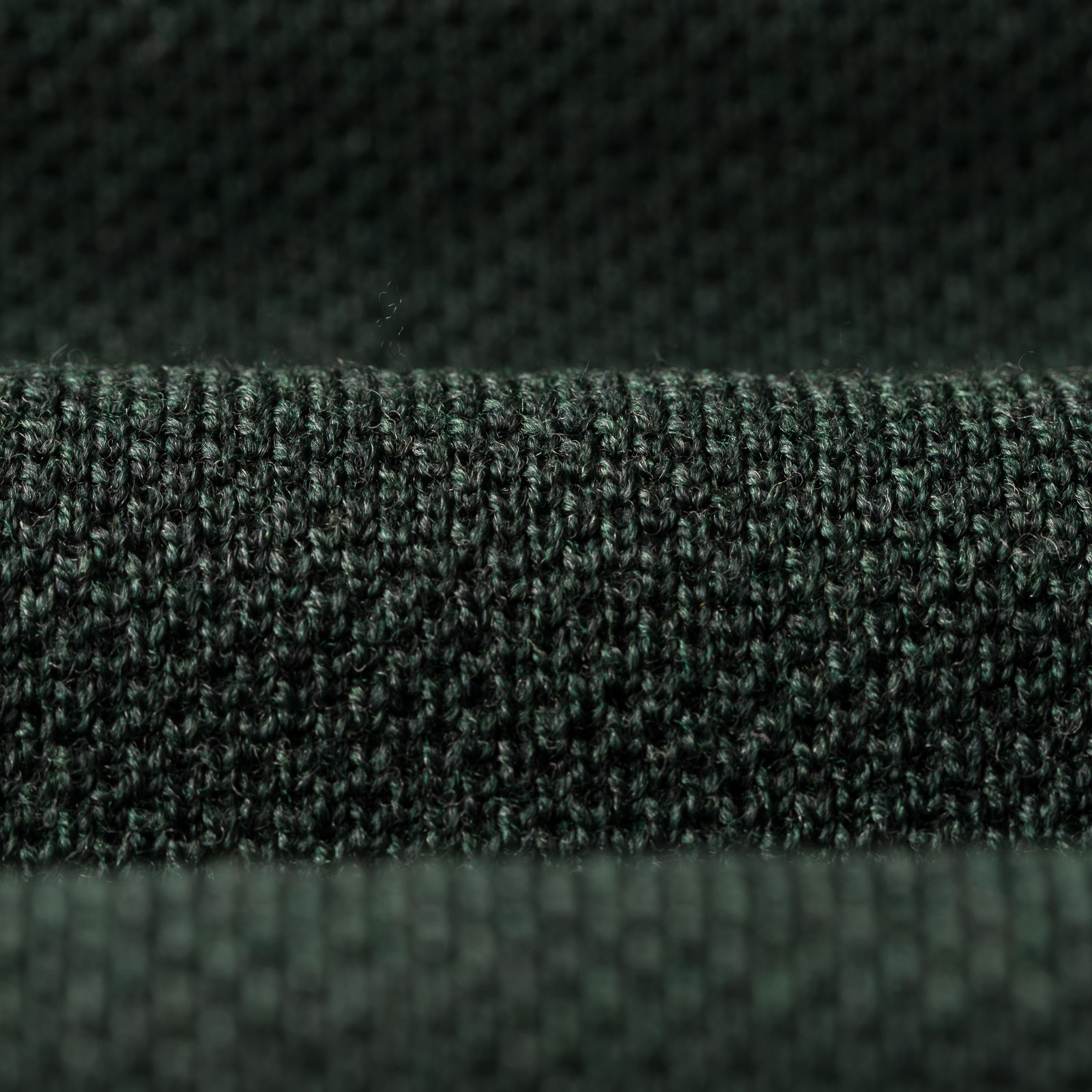 NITTO KNITWEAR / Pull Col Rond Youri Vert Forêt_Détail-1