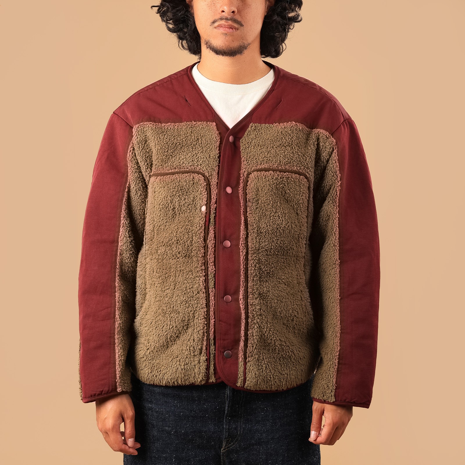 Smock Hooded Parka Burgundy
