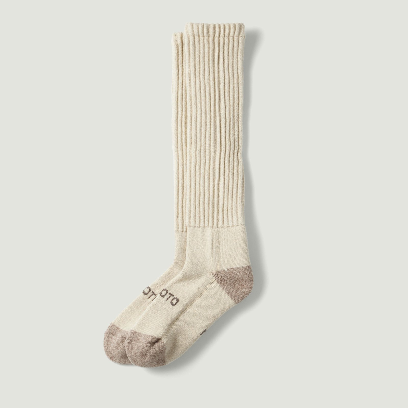 Image-Flâneurs_ROTOTO / Merino Lambs Wool High Socks Ivory_Vignette