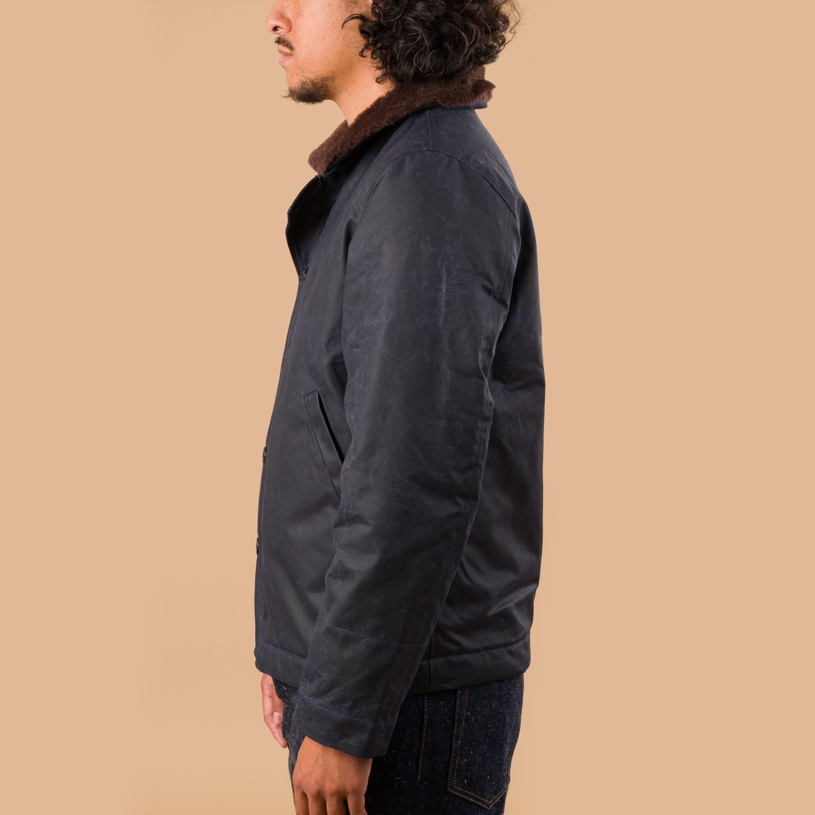 image-flâneurs-MANIFATTURA-CECCARELLI-New Deck Jacket Navy de profil