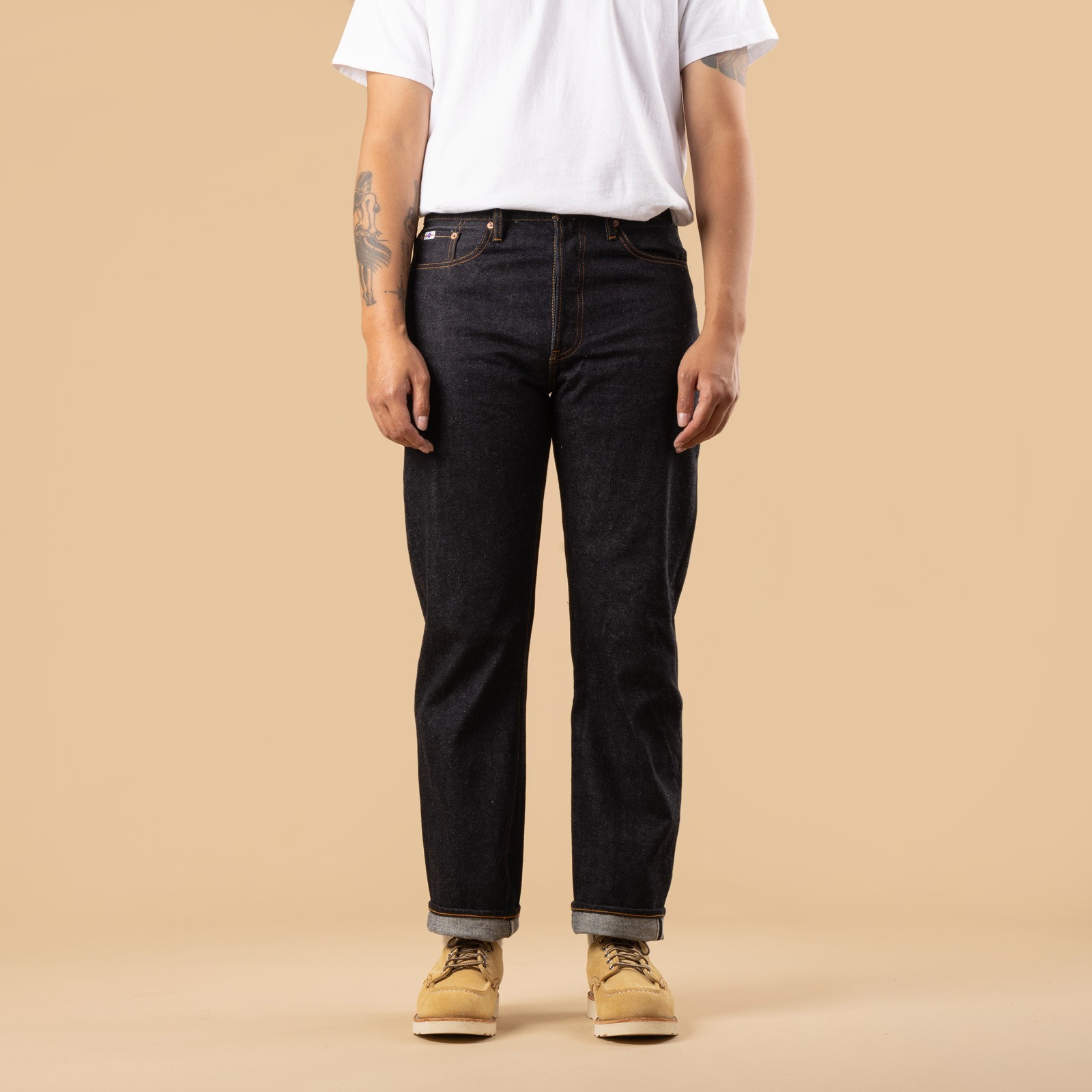 image flaneurs STUDIO D'ARTISAN SD-103 Tight Straight 15oz front