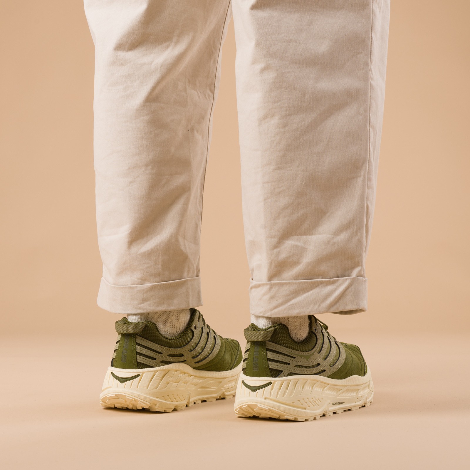 images flaneurs HOKA  Stinson EVO OG Moss GreenWild Mushroom dos