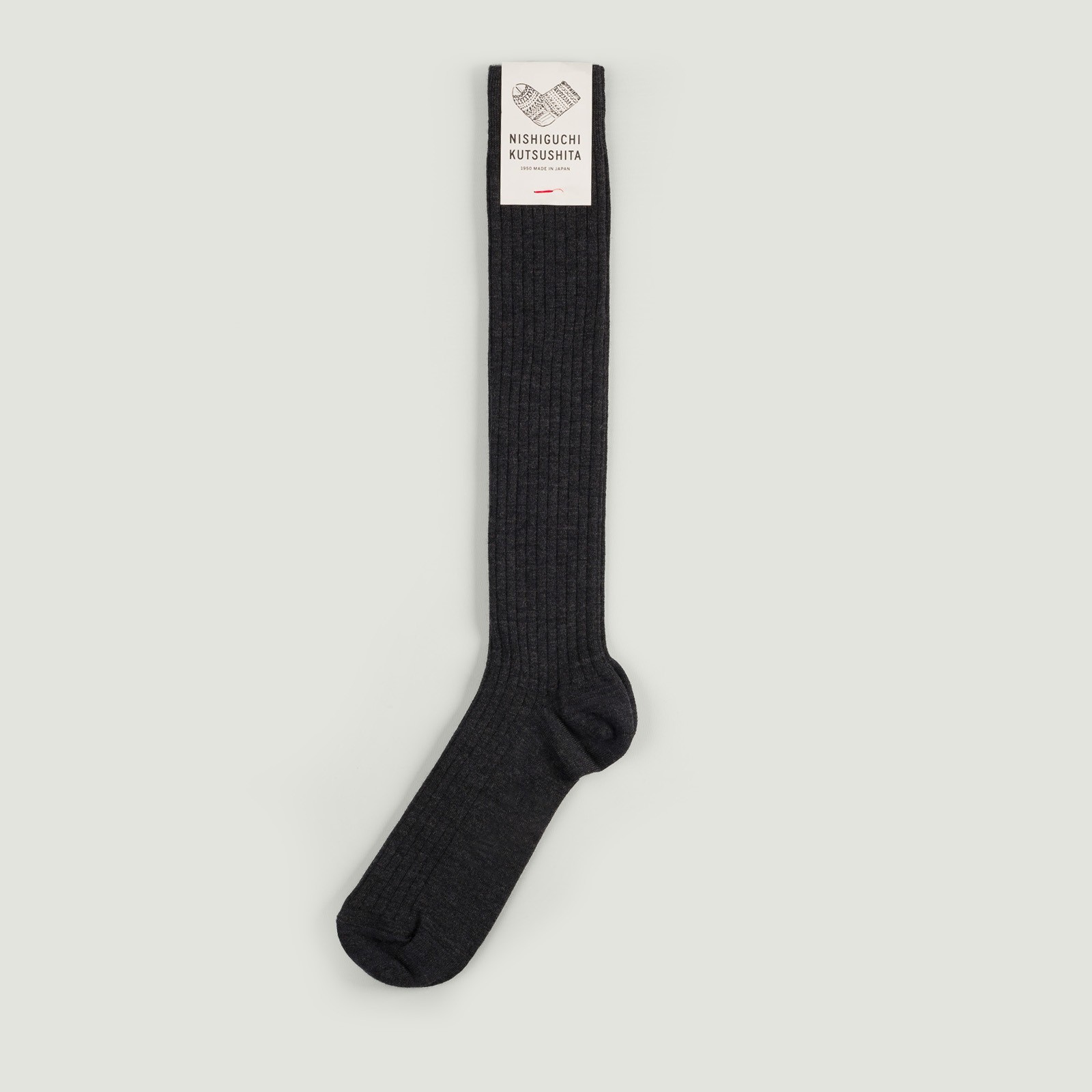 Merino Wool High Socks Charcoal