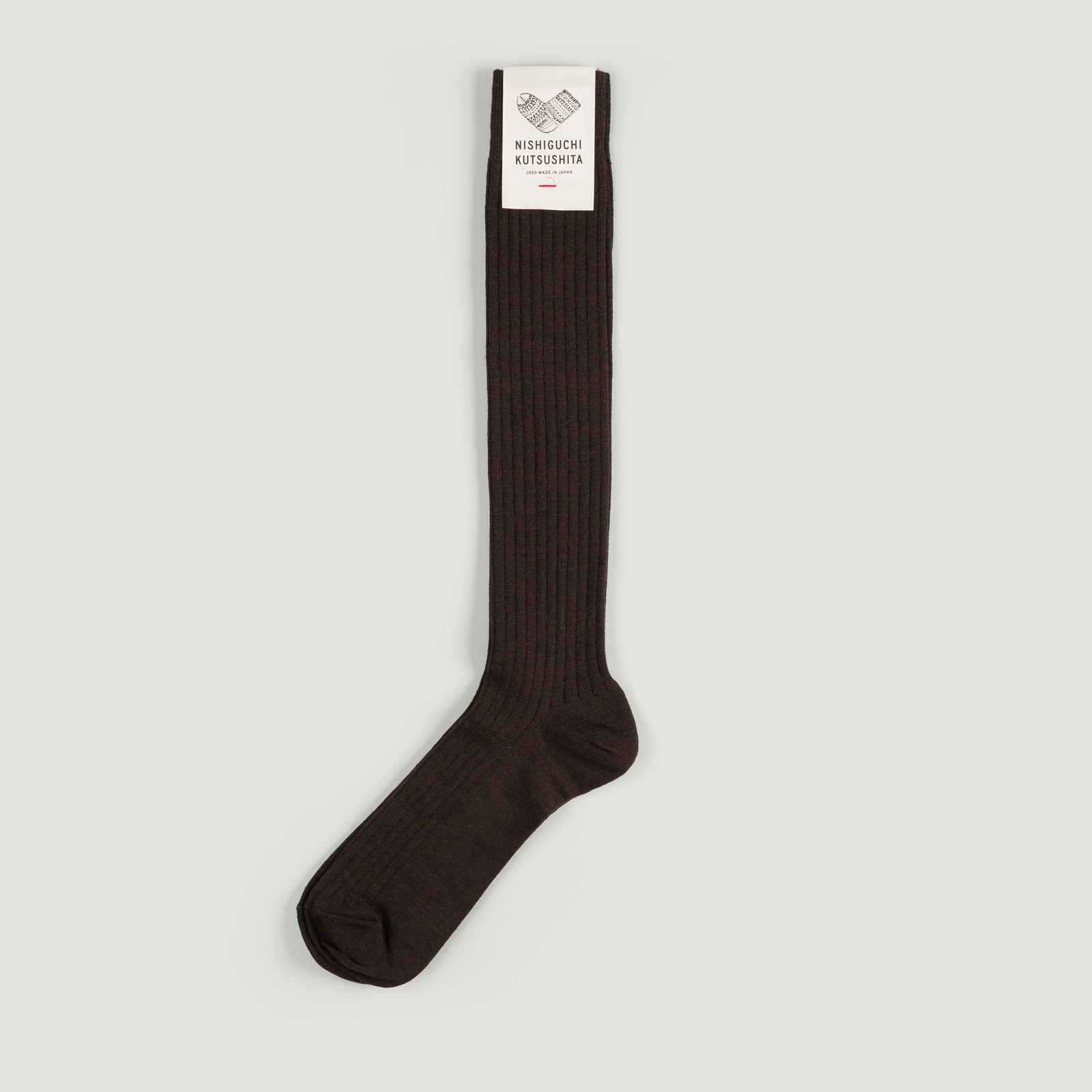 Merino Wool High Socks Chocolate
