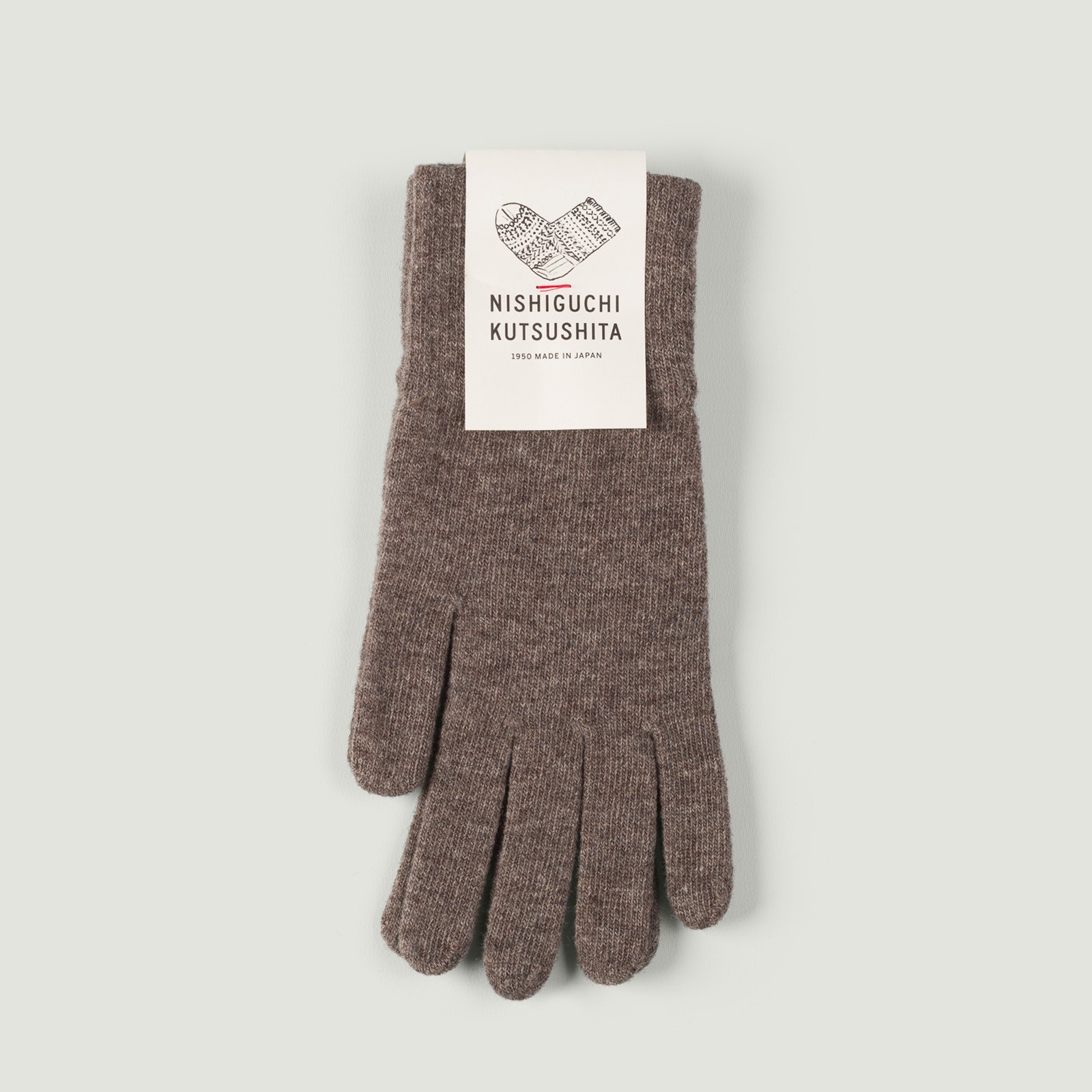 Merino Wool Gloves Mocha Brown