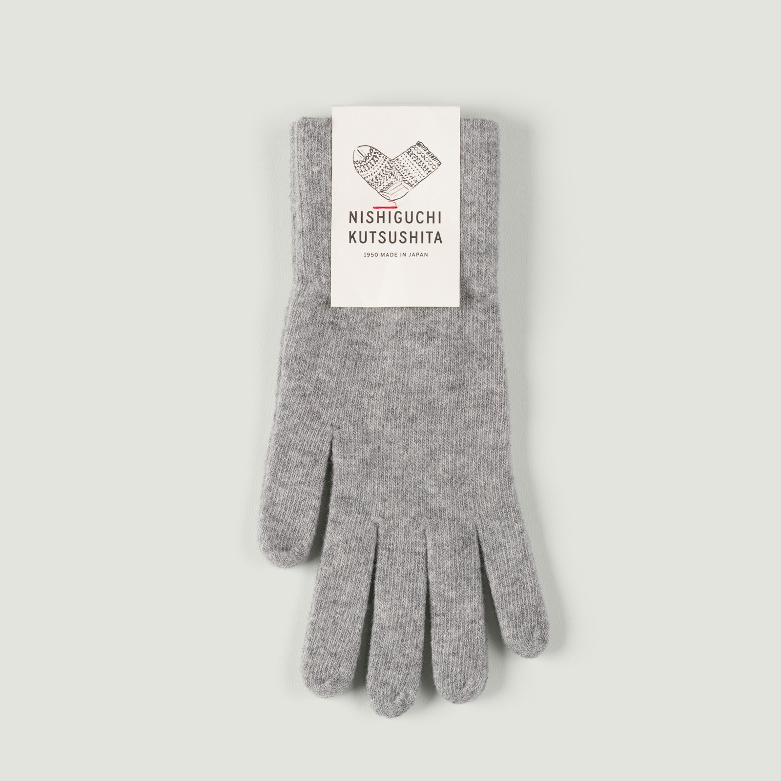Merino Wool Gloves Light Gray